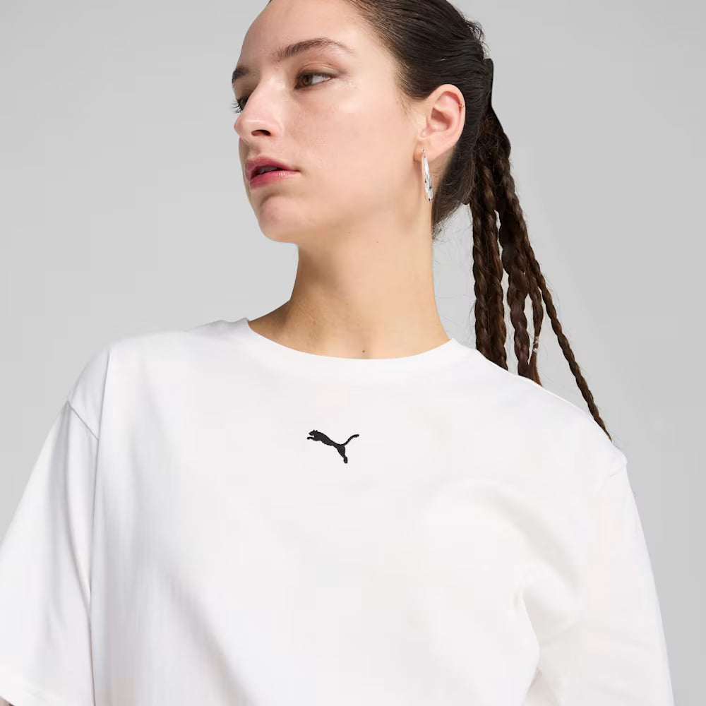 Puma Women's Essentials Relaxed White Tee