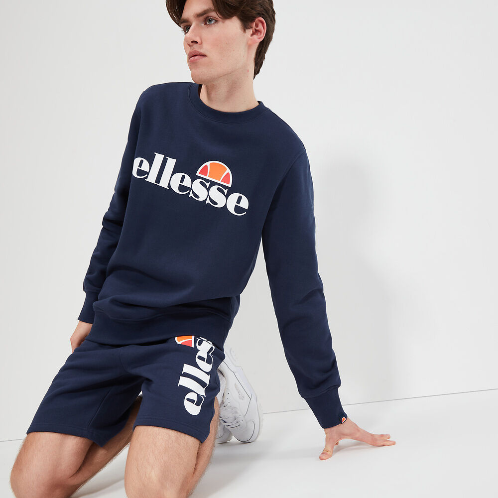 Ellesse Men's Succiso Navy Crew