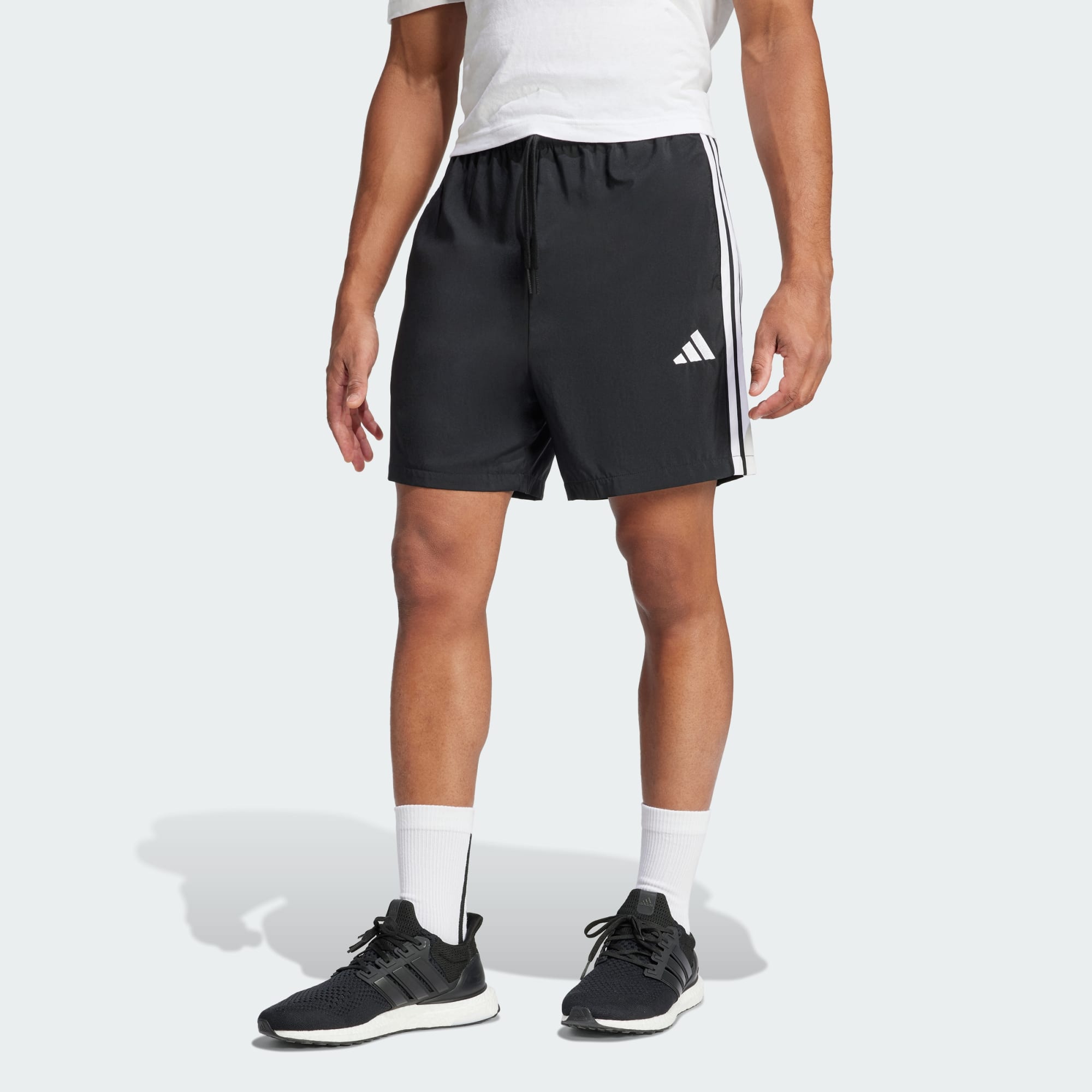 Adidas Men's 3-Stripes Chelsea Black Short