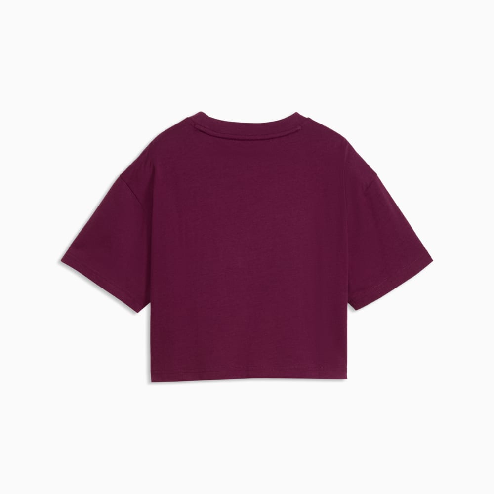 PUMA KID'S ESSENTIALS 2 COLOUR NO. 1 LOGO FUCHSIA TEE