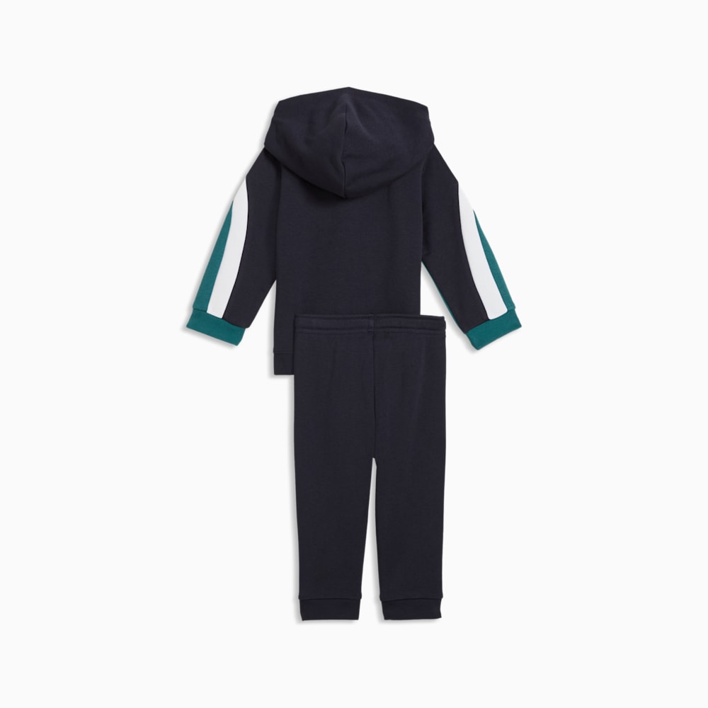 Puma Kid's Essentials Block Full Zip Navy Tracksuit Set