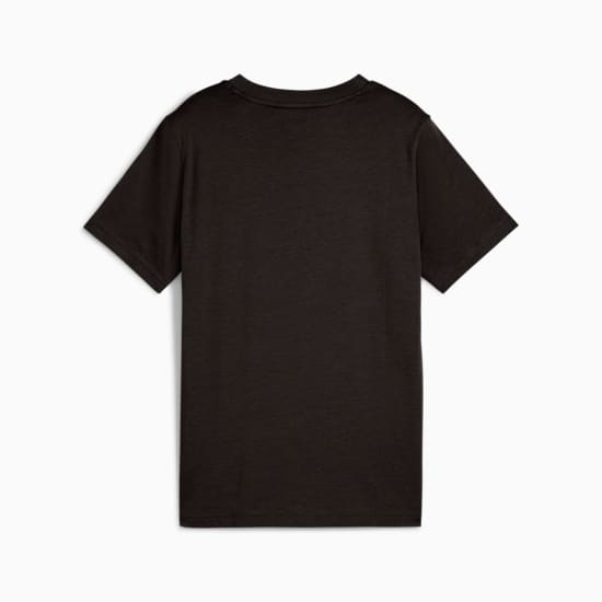 Puma Kid's Essentials 2 Colour Logo Black Tee