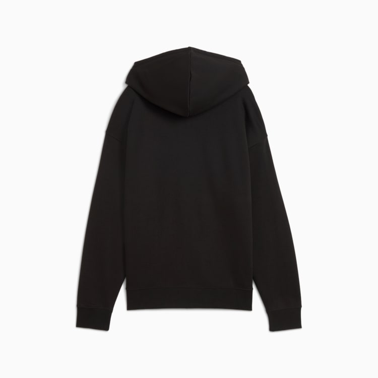 Puma Women's Essentials Small Logo Fleece Full-Zip Black Hoodie