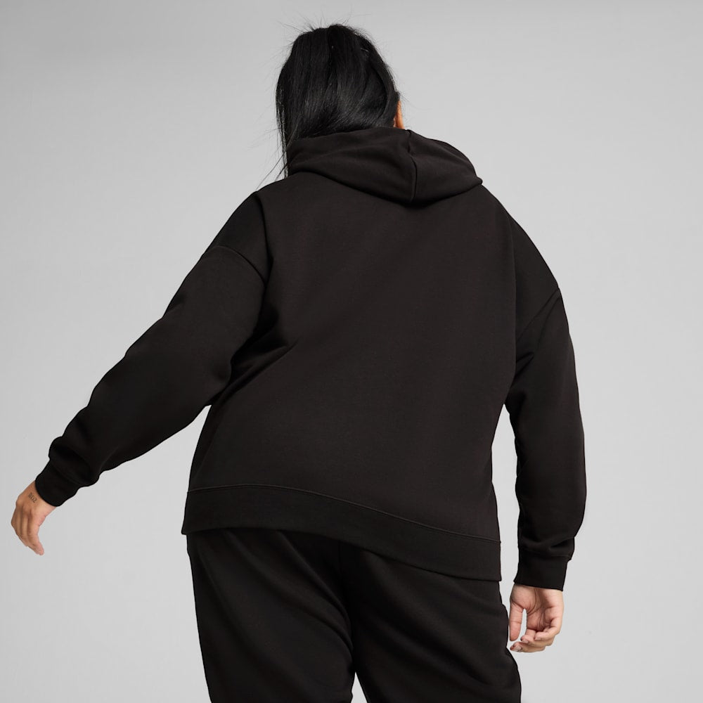 Puma Women's Essentials Comfort Fleece Black Hoodie