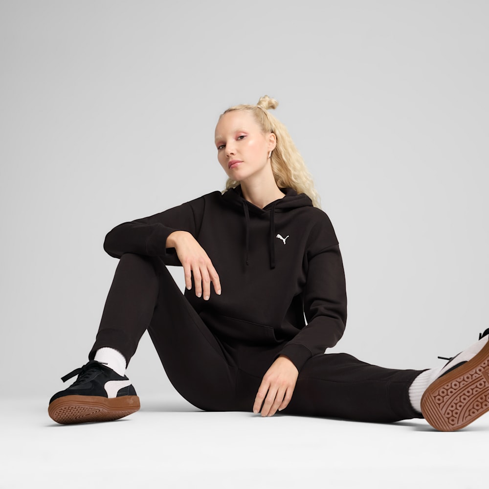 Puma Women's Essentials Comfort Fleece Black Hoodie