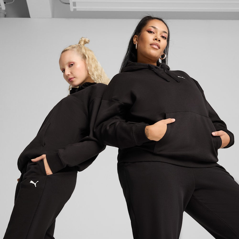 Puma Women's Essentials Comfort Fleece Black Hoodie