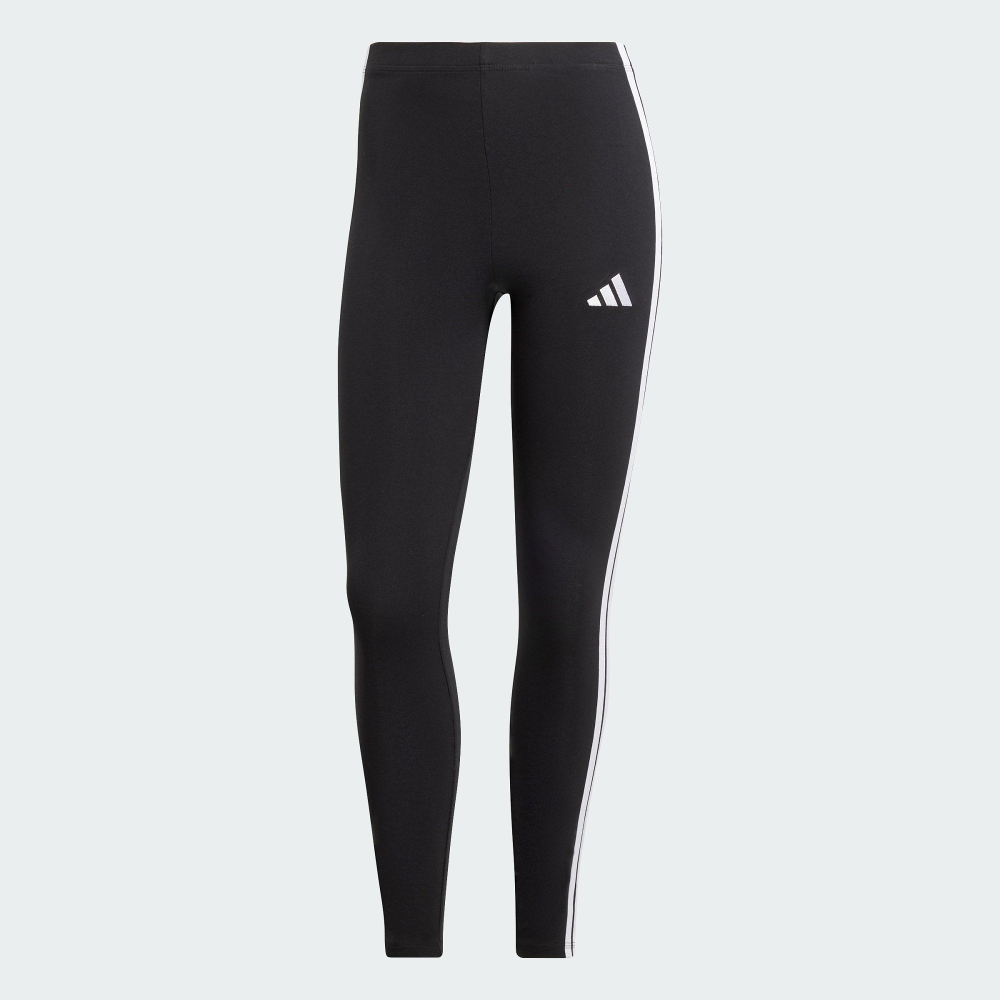 Adidas Women's Cotton 3-Stripes Black Tight