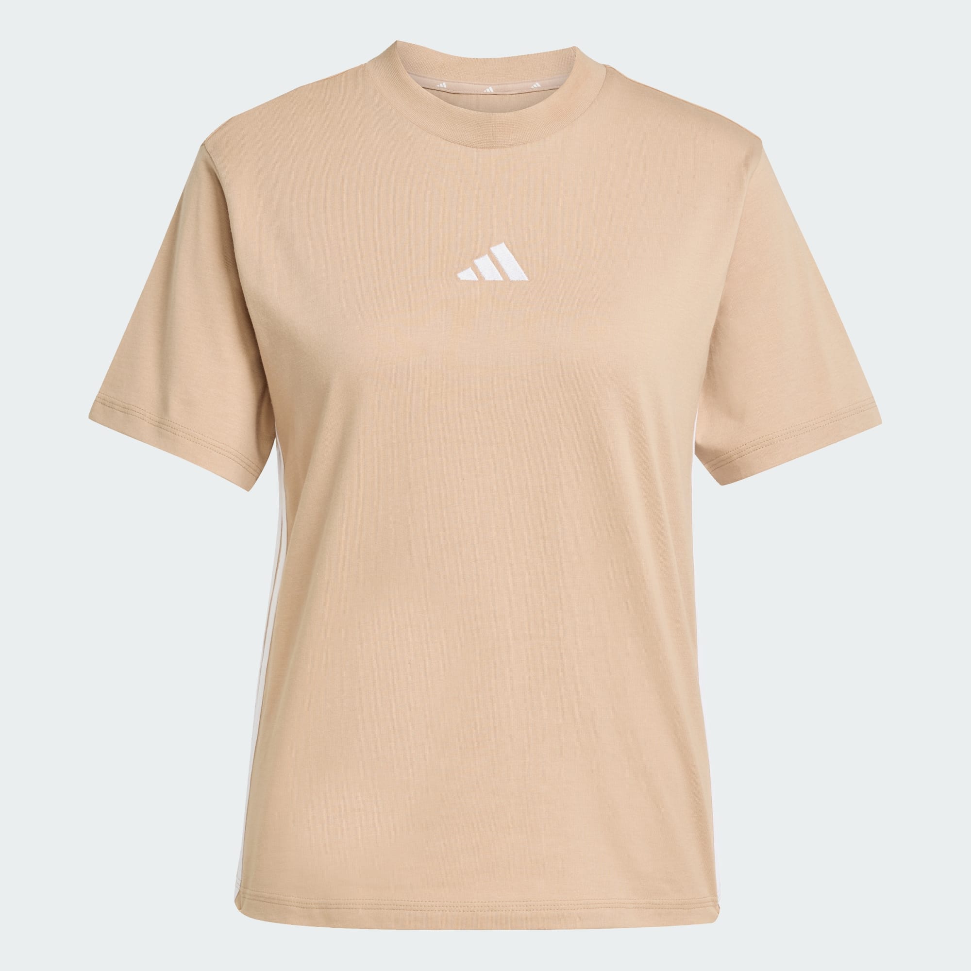 Adidas Women's Essentials 3-Stripes Sandstone Tee