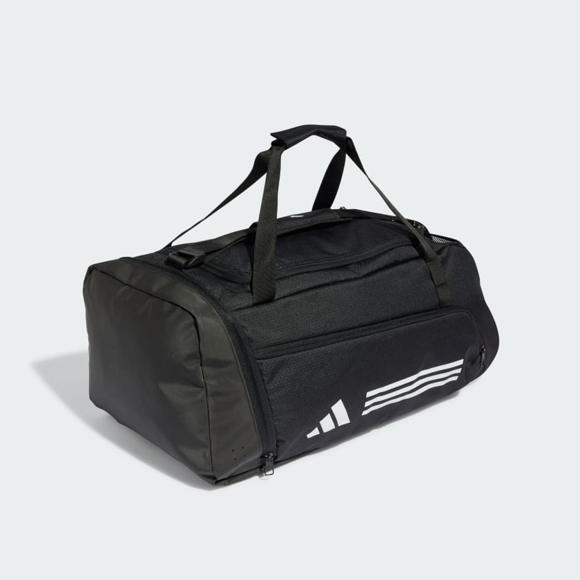Adidas 3-Stripe Medium Black Duffle Bag