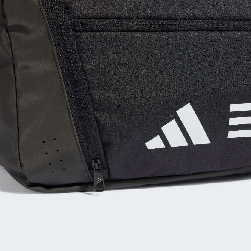 Adidas 3-Stripe Medium Black Duffle Bag