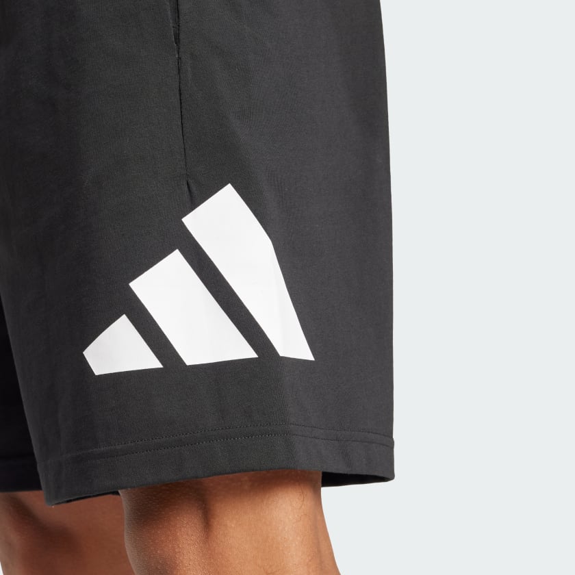 Adidas Men's Big Logo French Terry Black Short