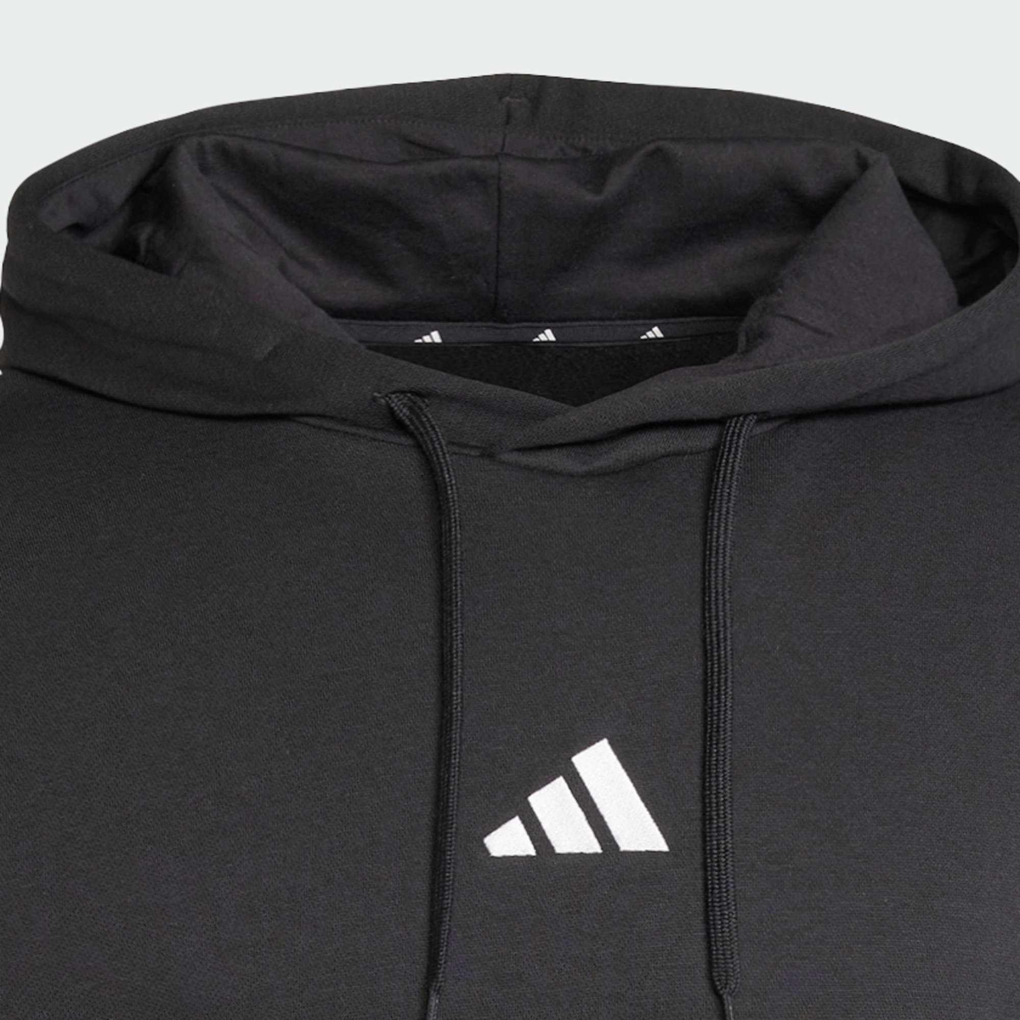 Adidas Men's Feelcozy Fleece Black Hoodie