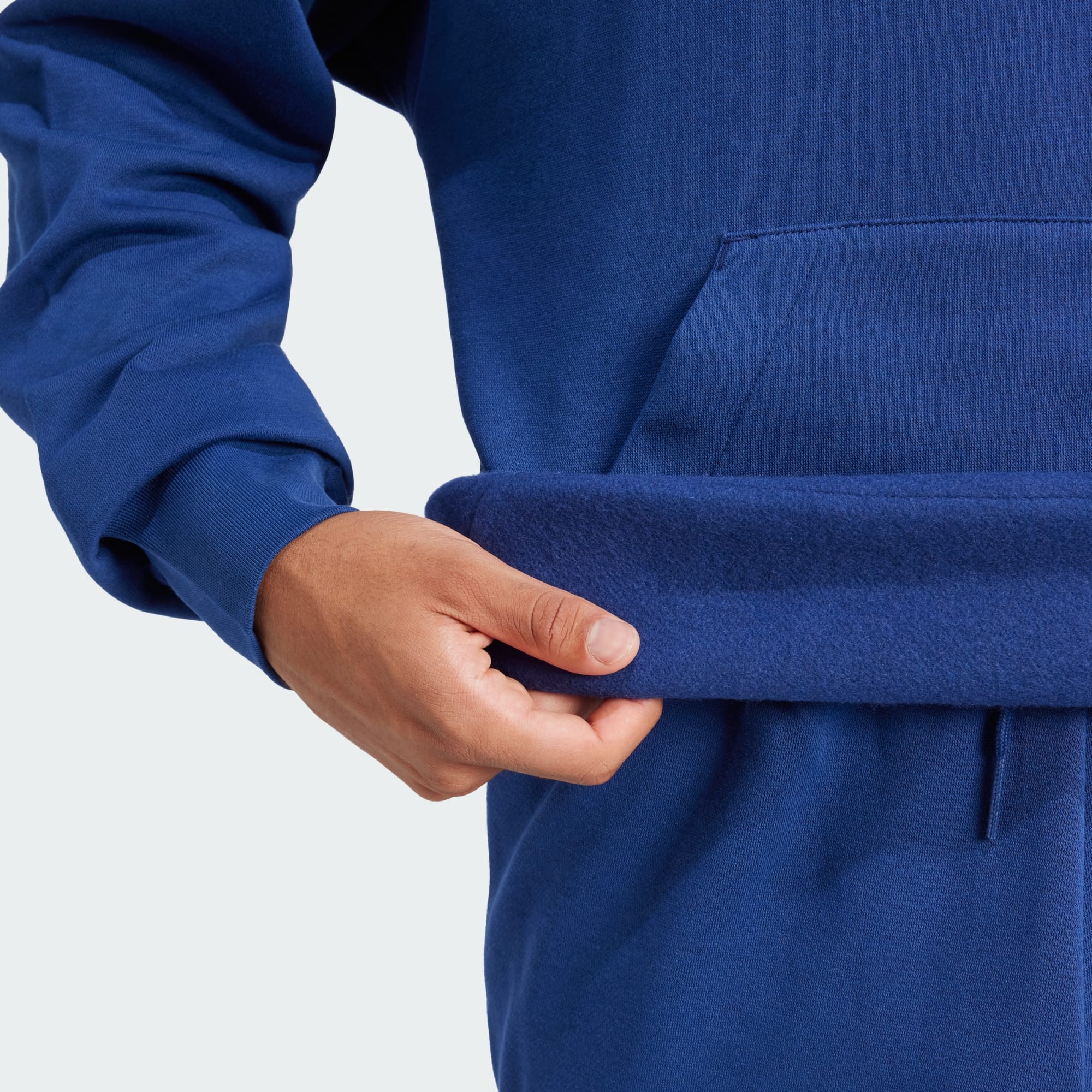 Adidas Men's Feelcozy Fleece Navy Hoodie