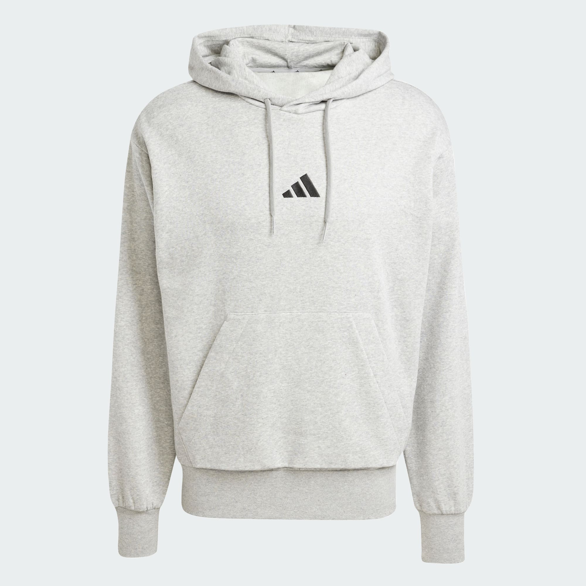 Adidas Men's Feelcozy Fleece Grey Hoodie