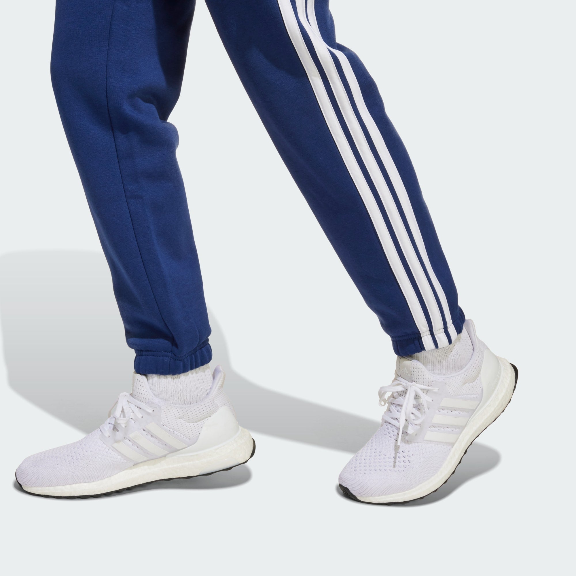 Adidas Kid's Essentials 3-Stripes Blue Trackpants