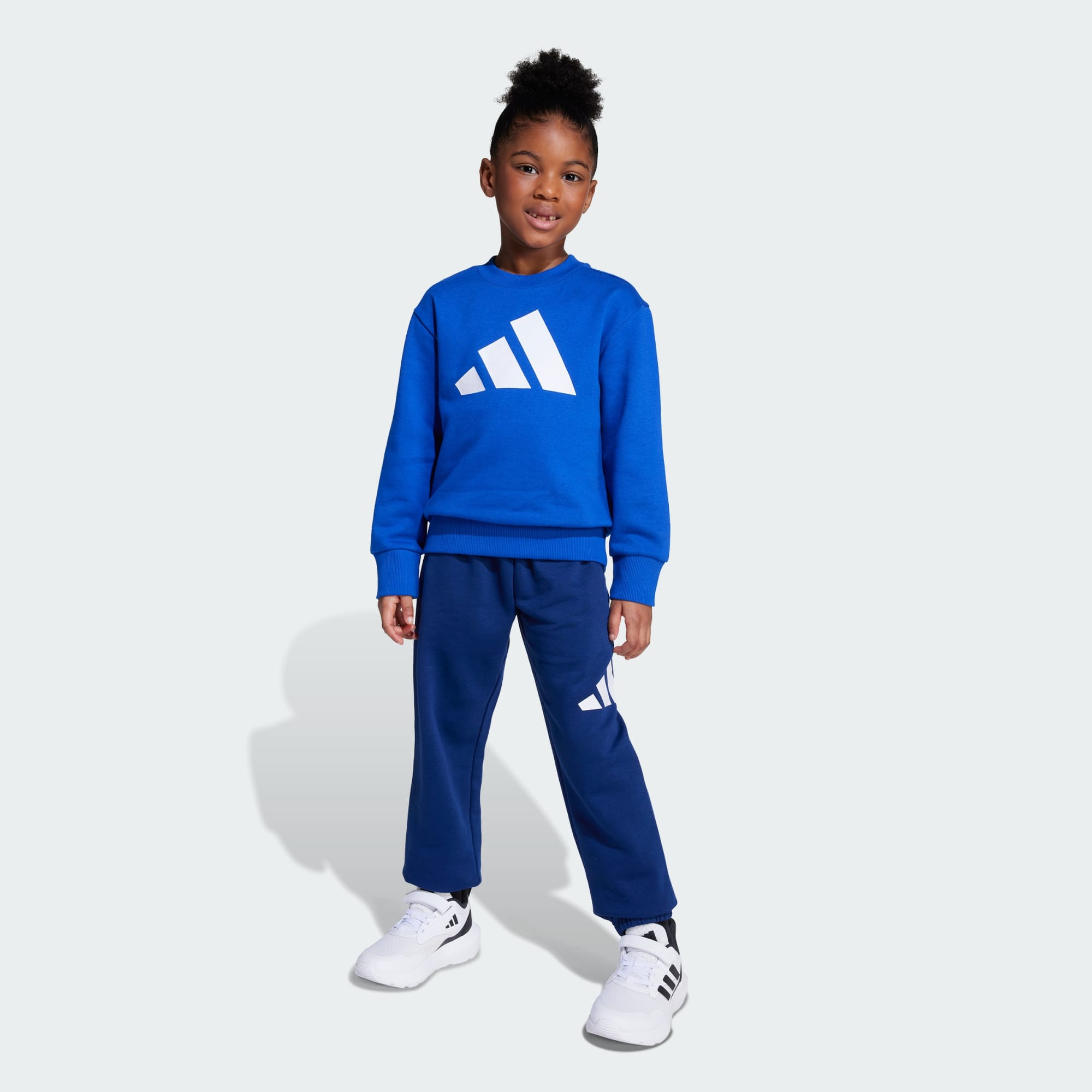 Adidas Kid's Essentials Big Logo Royal/White Tracksuit Set