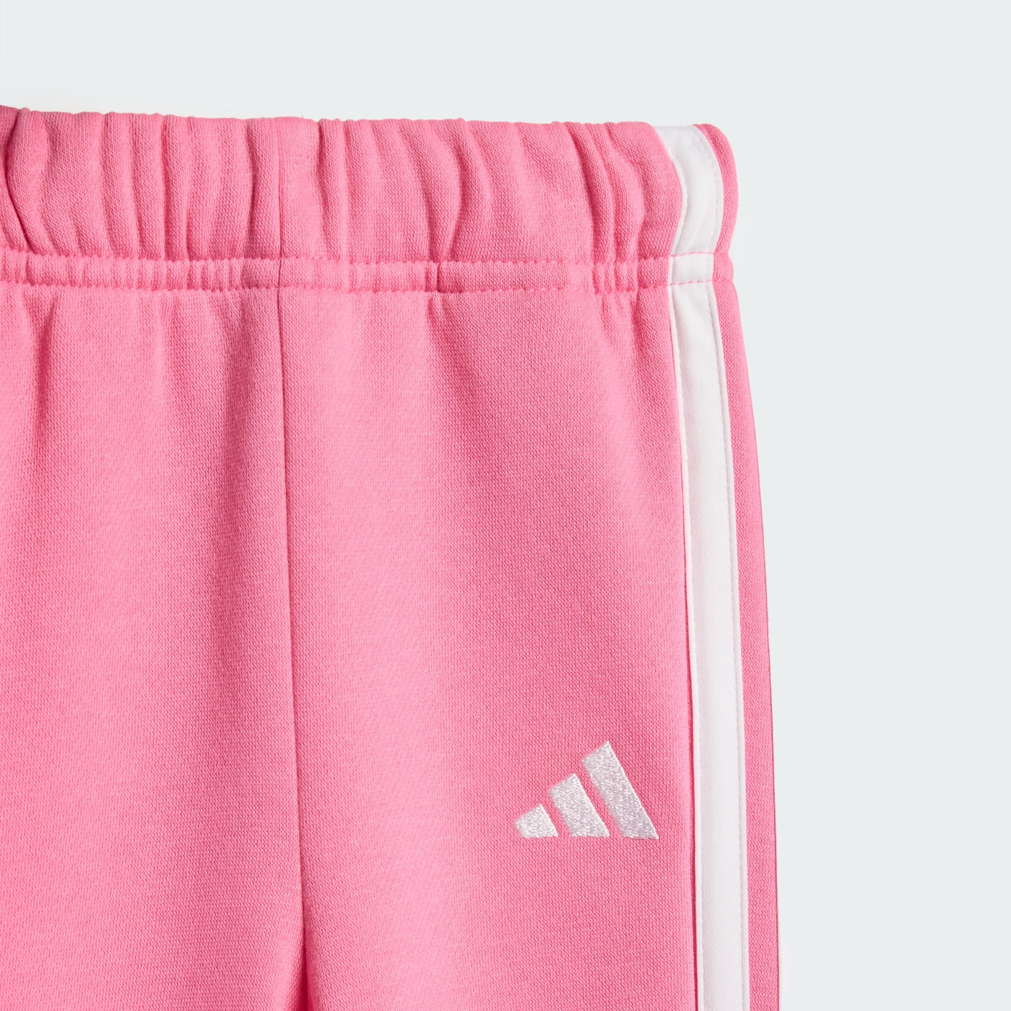 Adidas Kid's Essentials Joggers Pink/White Tracksuit Set