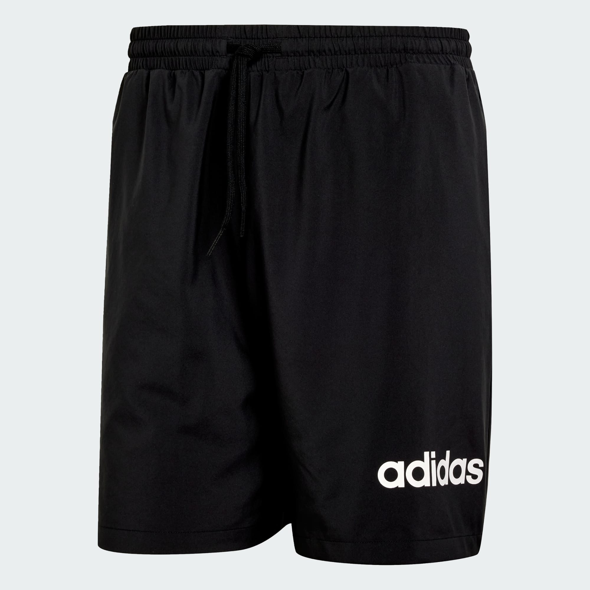ADIDAS MEN'S ESSENTIALS LINEAR LOGO BLACK SHORTS