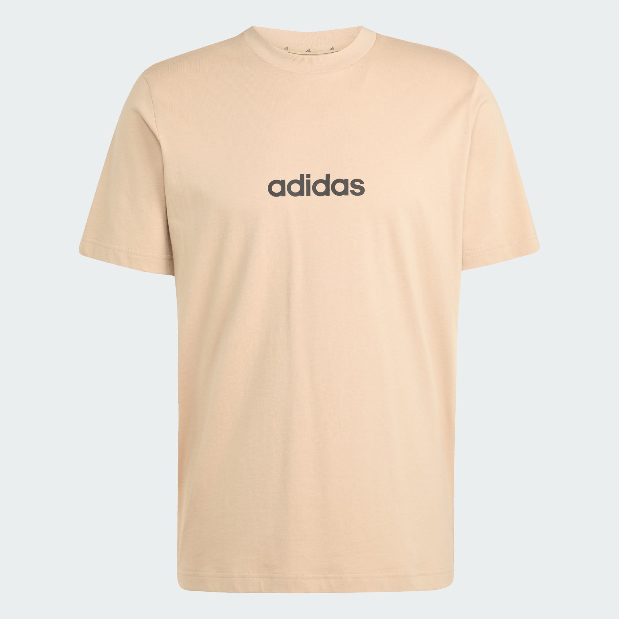 Adidas Men's Linear Small Logo Sandstone Tee