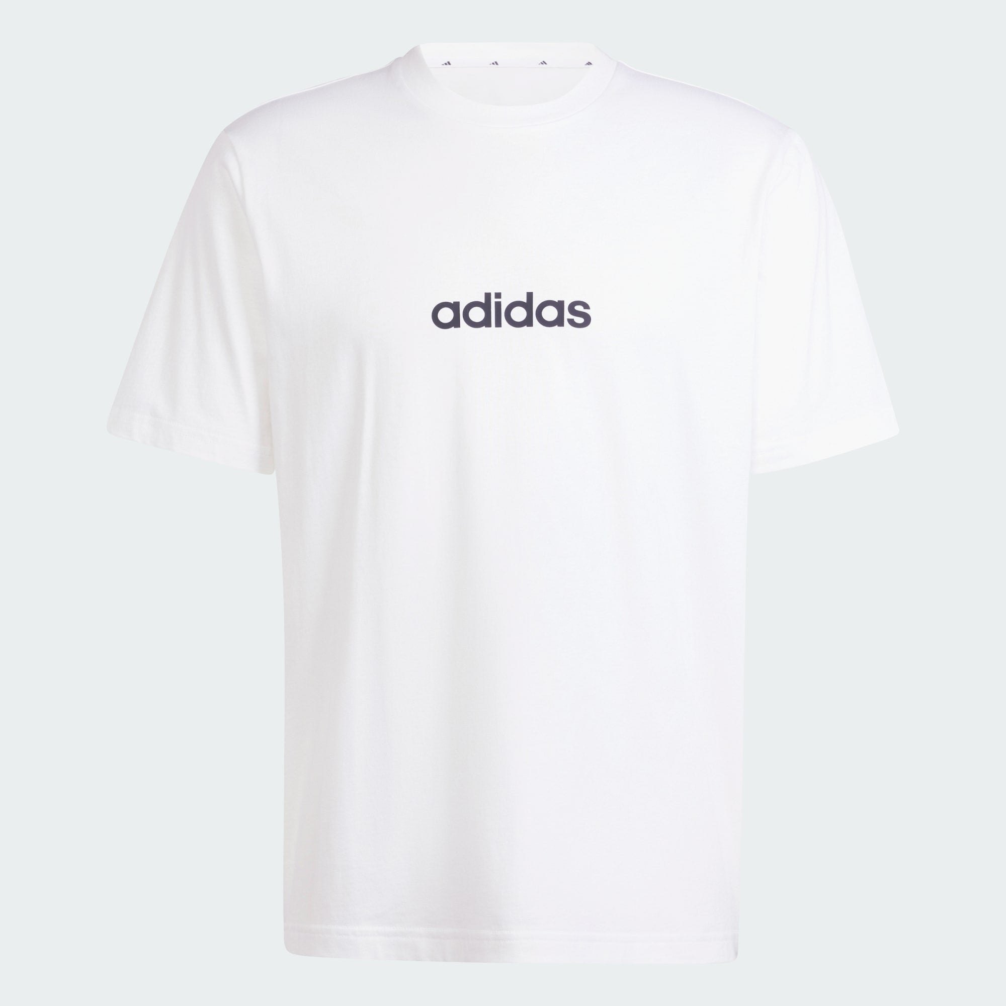 Adidas Men's Linear Small Logo White Tee