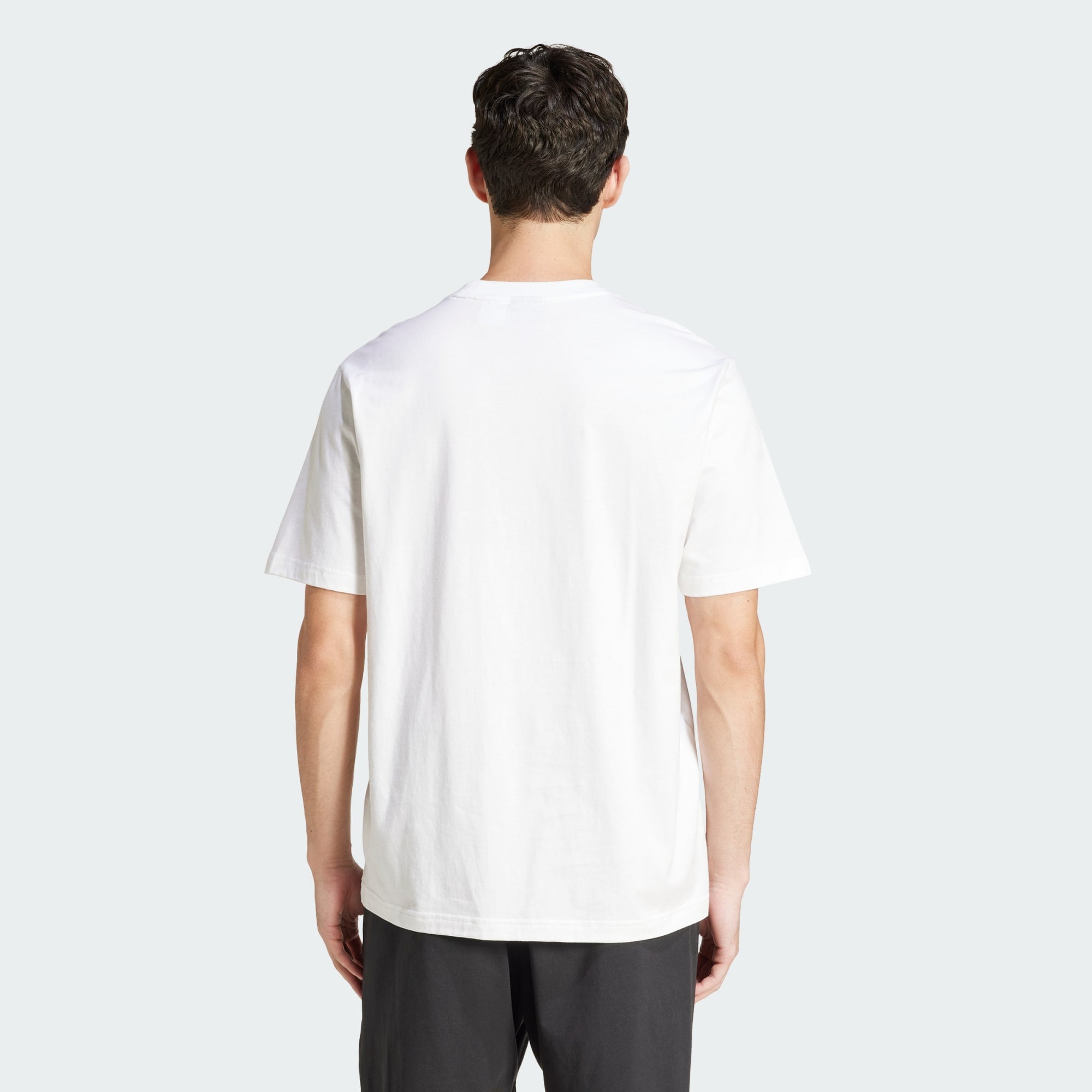 Adidas Men's Linear Small Logo White Tee