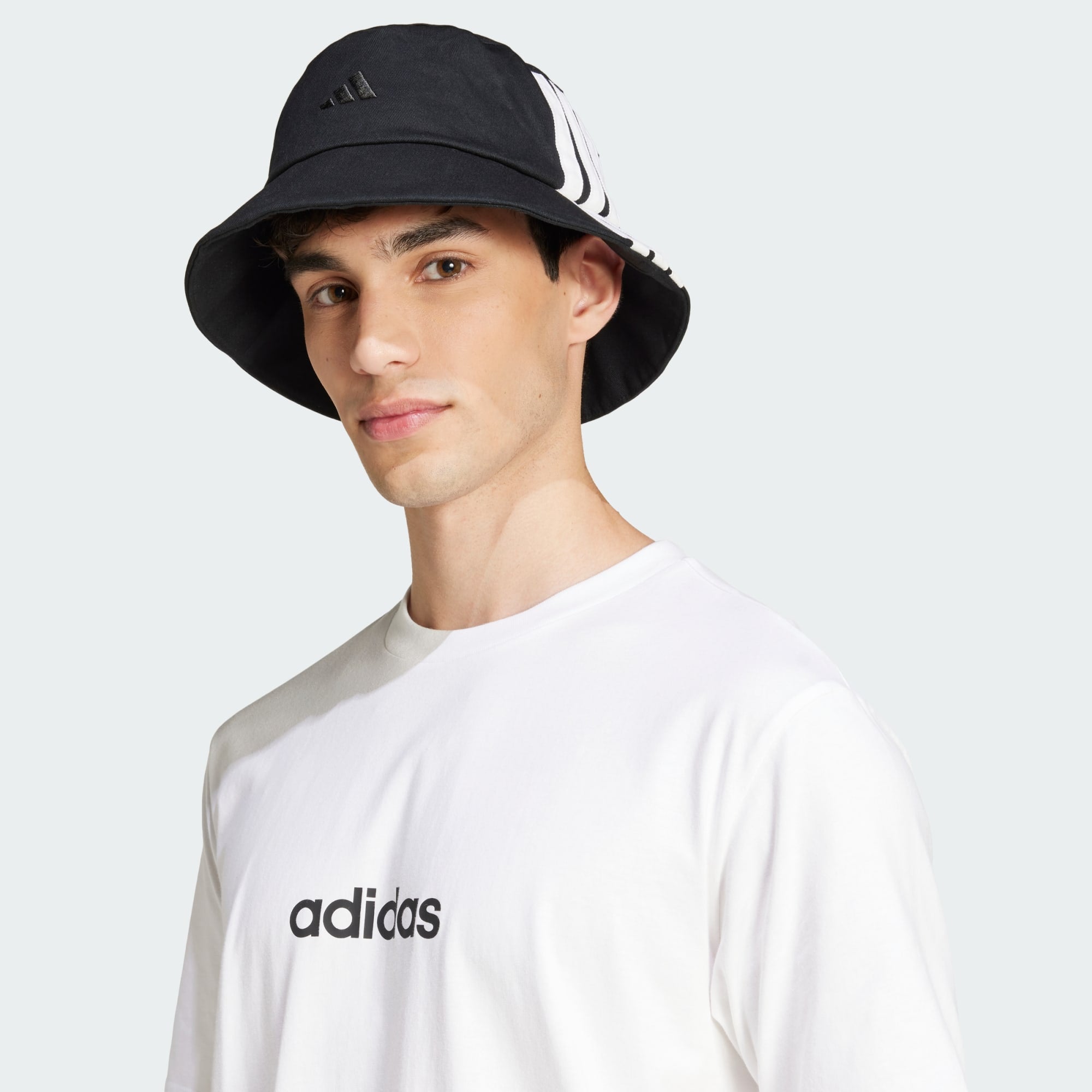 Adidas Men's Linear Small Logo White Tee