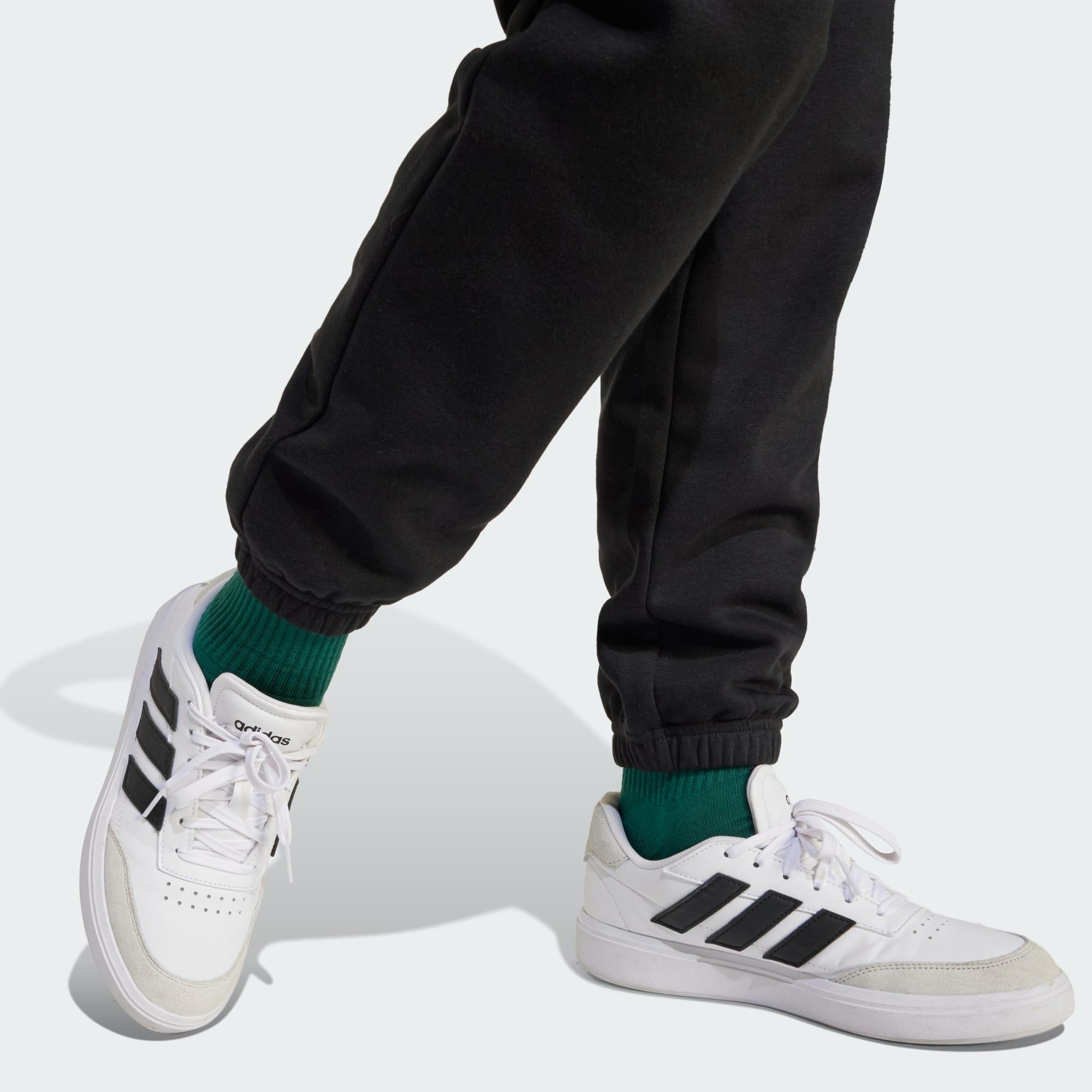 Adidas Kid's Essentials Fleece Black Trackpant