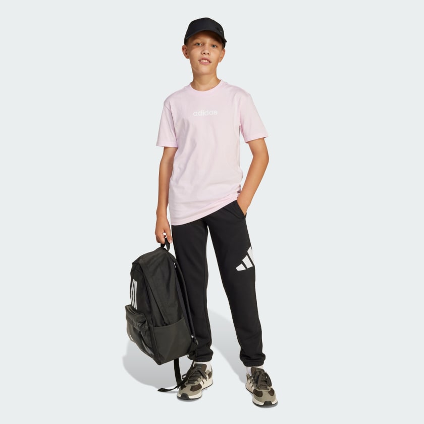 ADIDAS KID'S ESSENTIALS FRENCH TERRY BLACK TRACKPANT