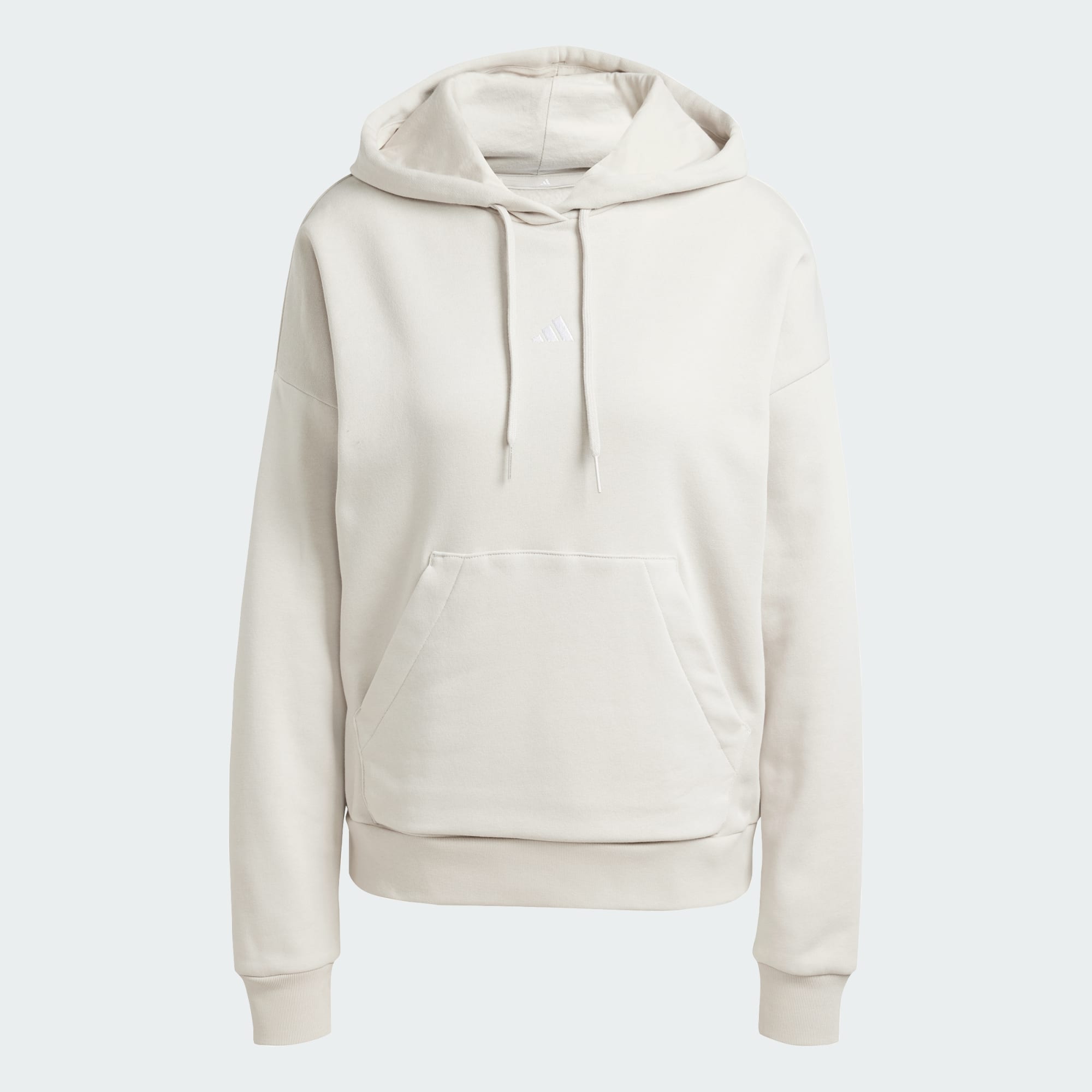 Adidas Women's Small Logo Feelcozy Fleece Alumina Hoodie