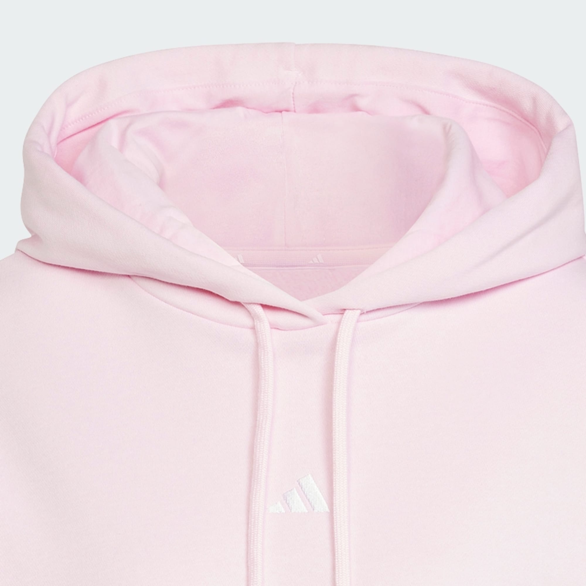Adidas Women's Essentials Small Logo Feel Cozy Pink Hoodie