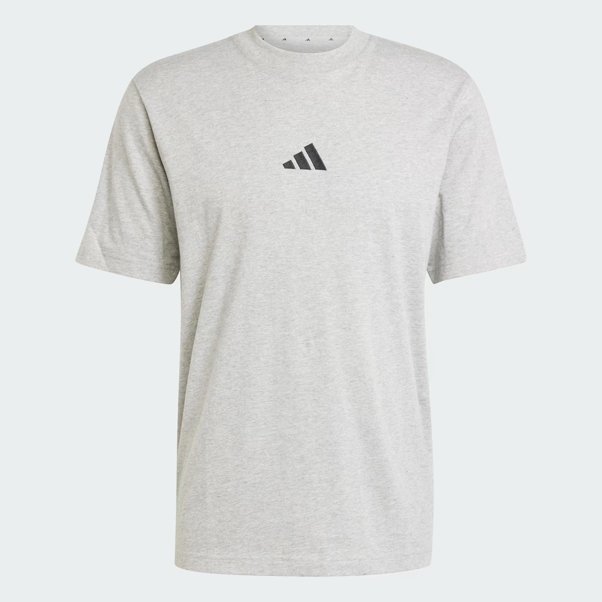 Adidas Men's Small Logo Grey Heather Tee