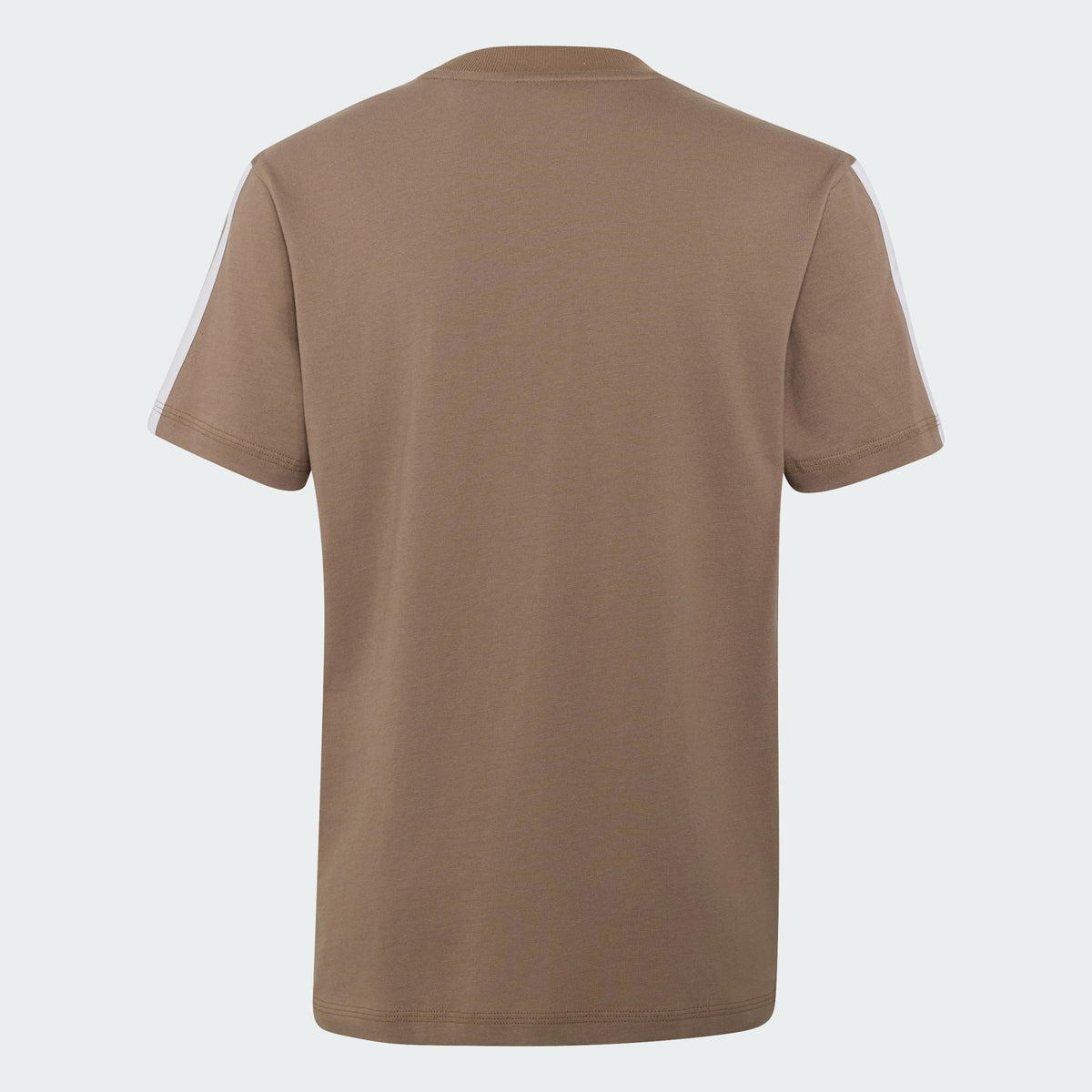 ADIDAS KID'S ESSENTIALS 3-STRIPES KHAKI/WHITE TEE