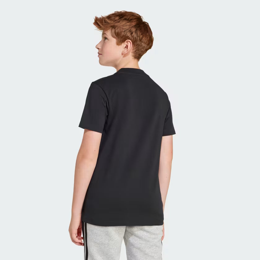 ADIDAS KID'S ESSENTIALS BIG LOGO BLACK TEE