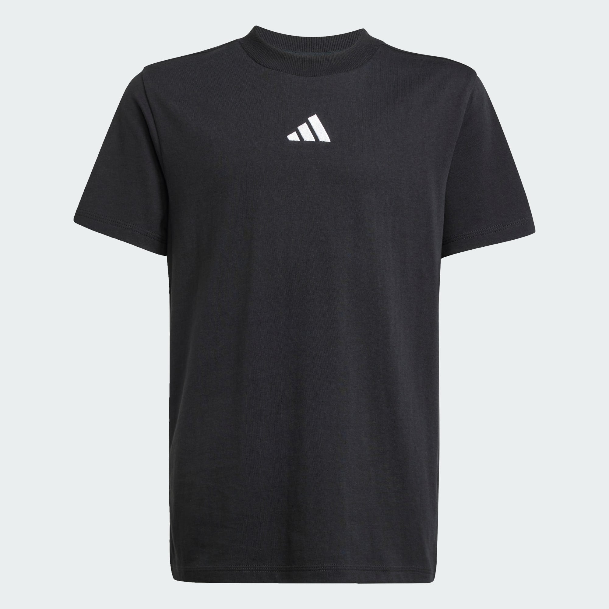 Adidas Kid's Small Logo Black Tee