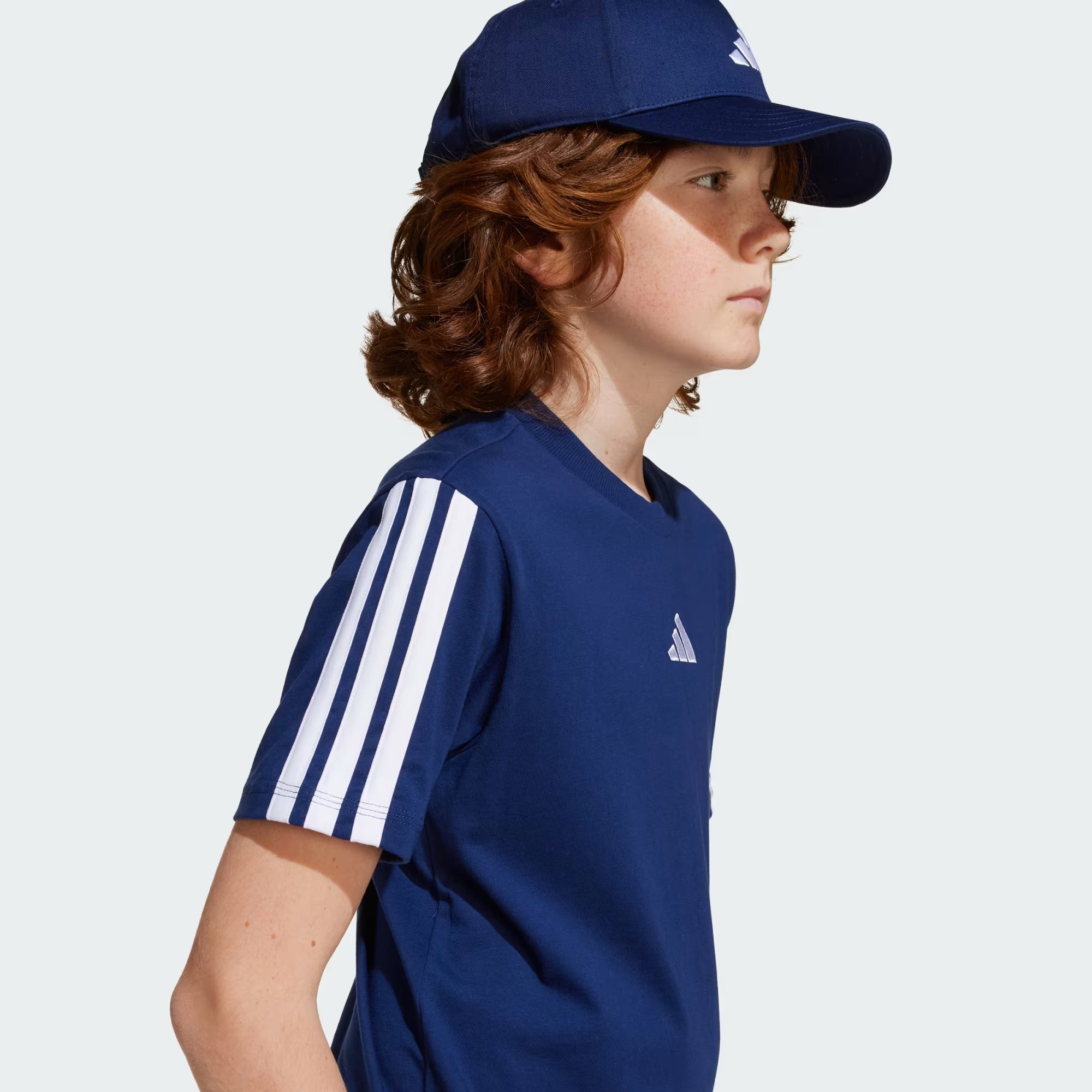 Adidas Kid's 3-Stripes Dark Blue Tee