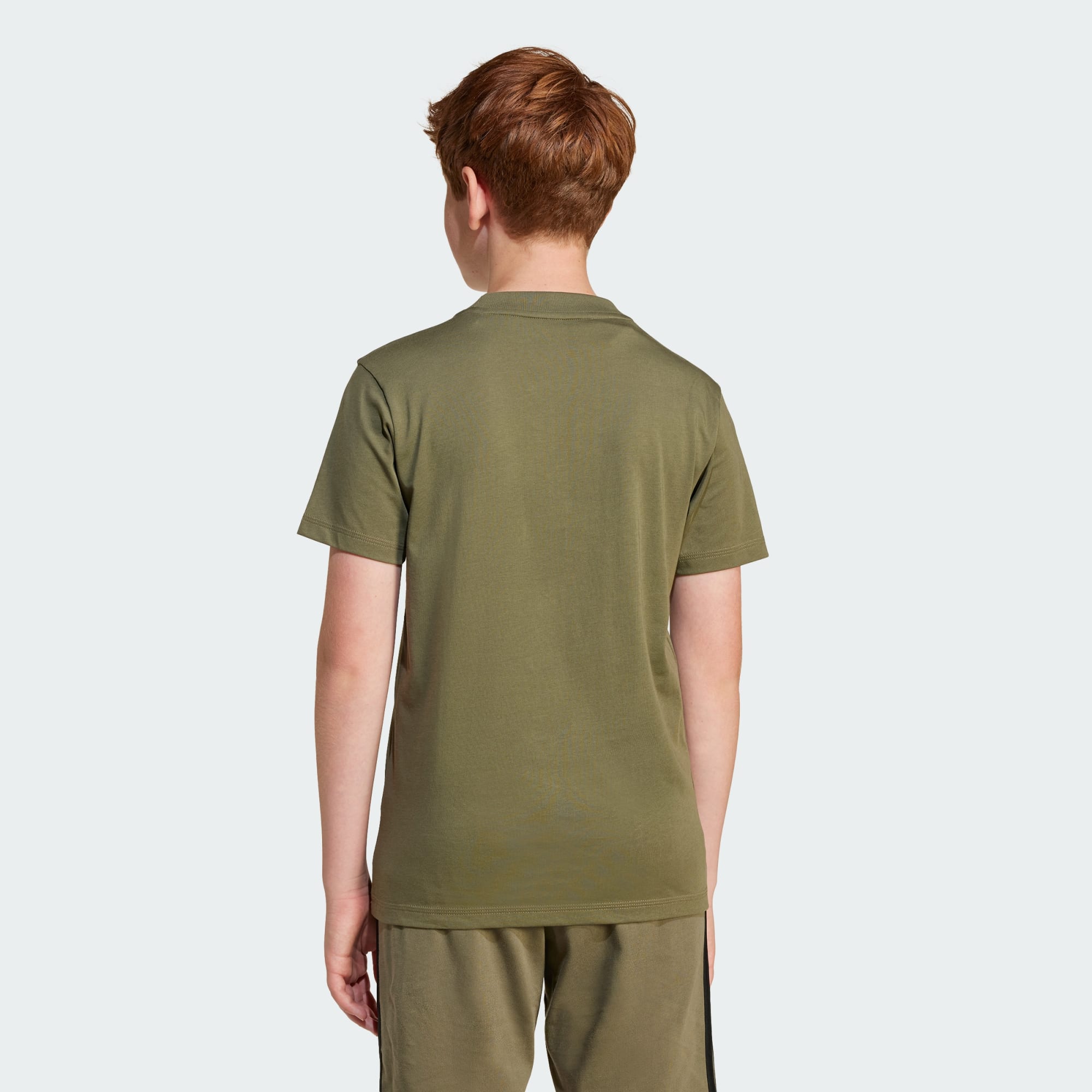 Adidas Kid's Big Logo Olive Tee