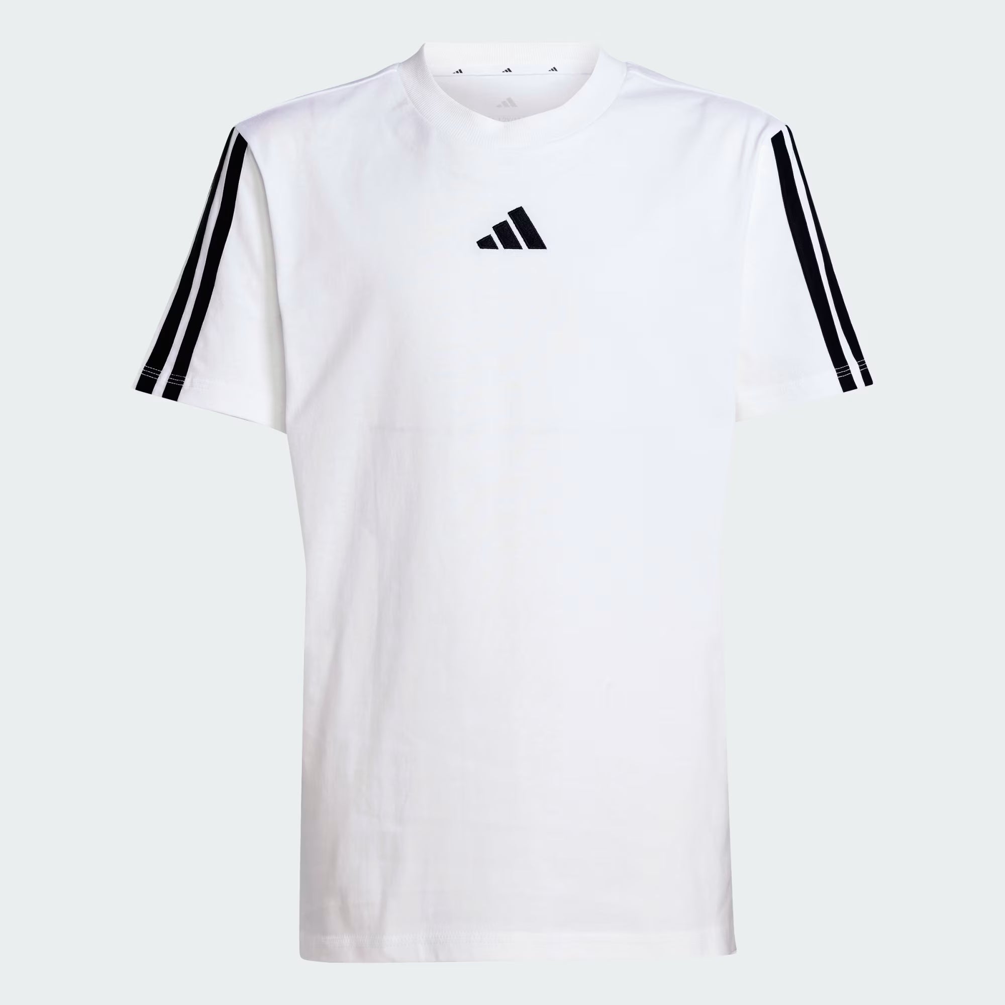 Adidas Kid's 3-Stripes White Tee