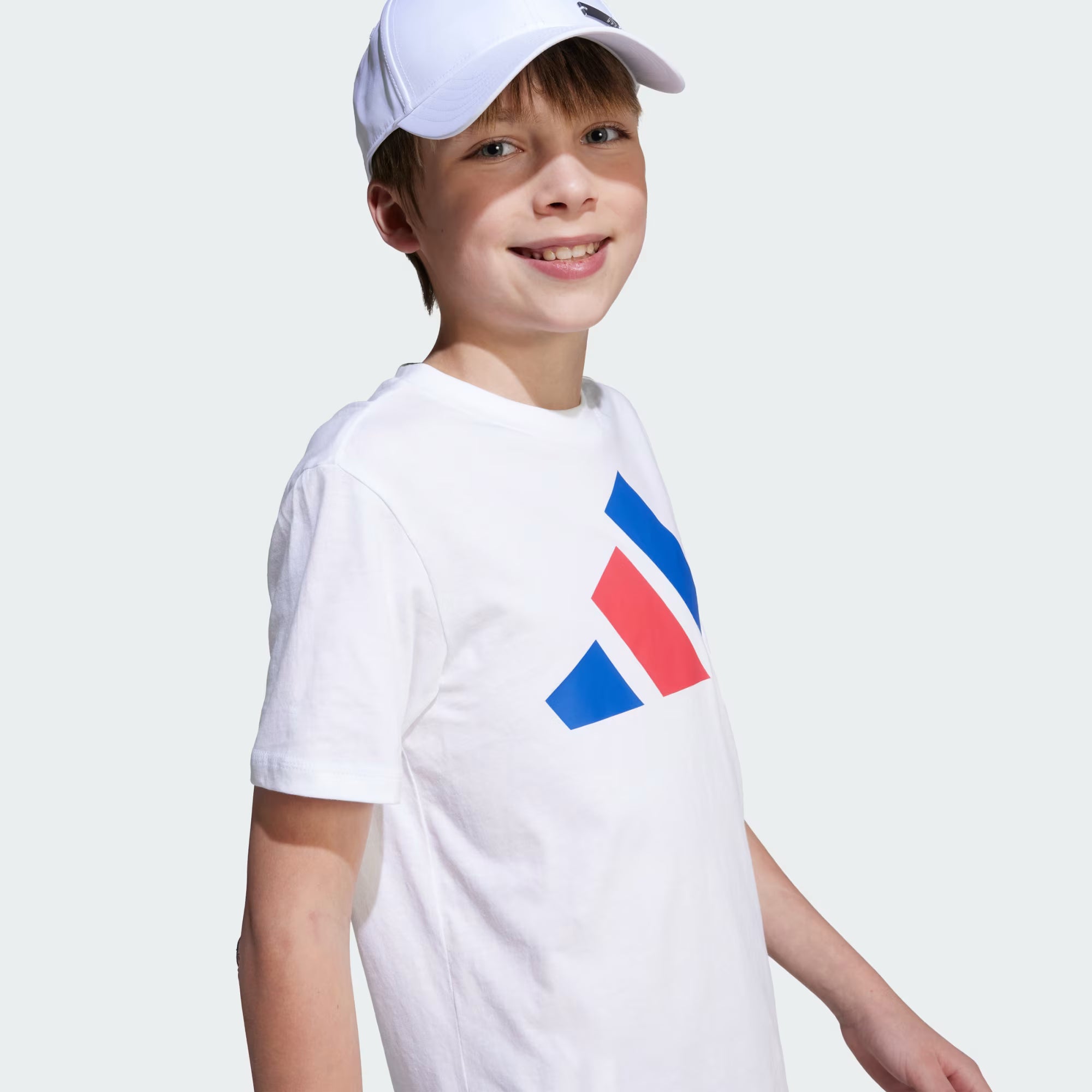 Adidas Kid's Big Logo White/Royal Tee