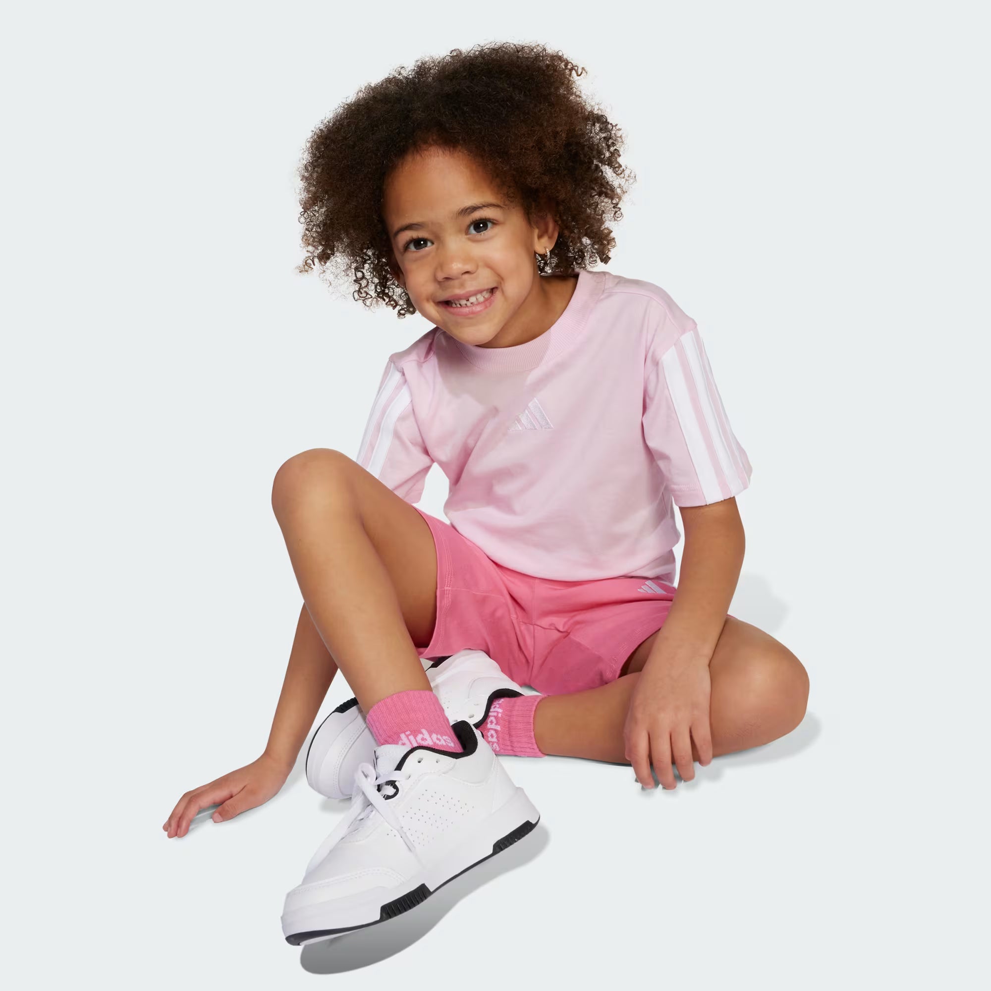 Adidas Kid's Essentials 3-Stripes Pink Set