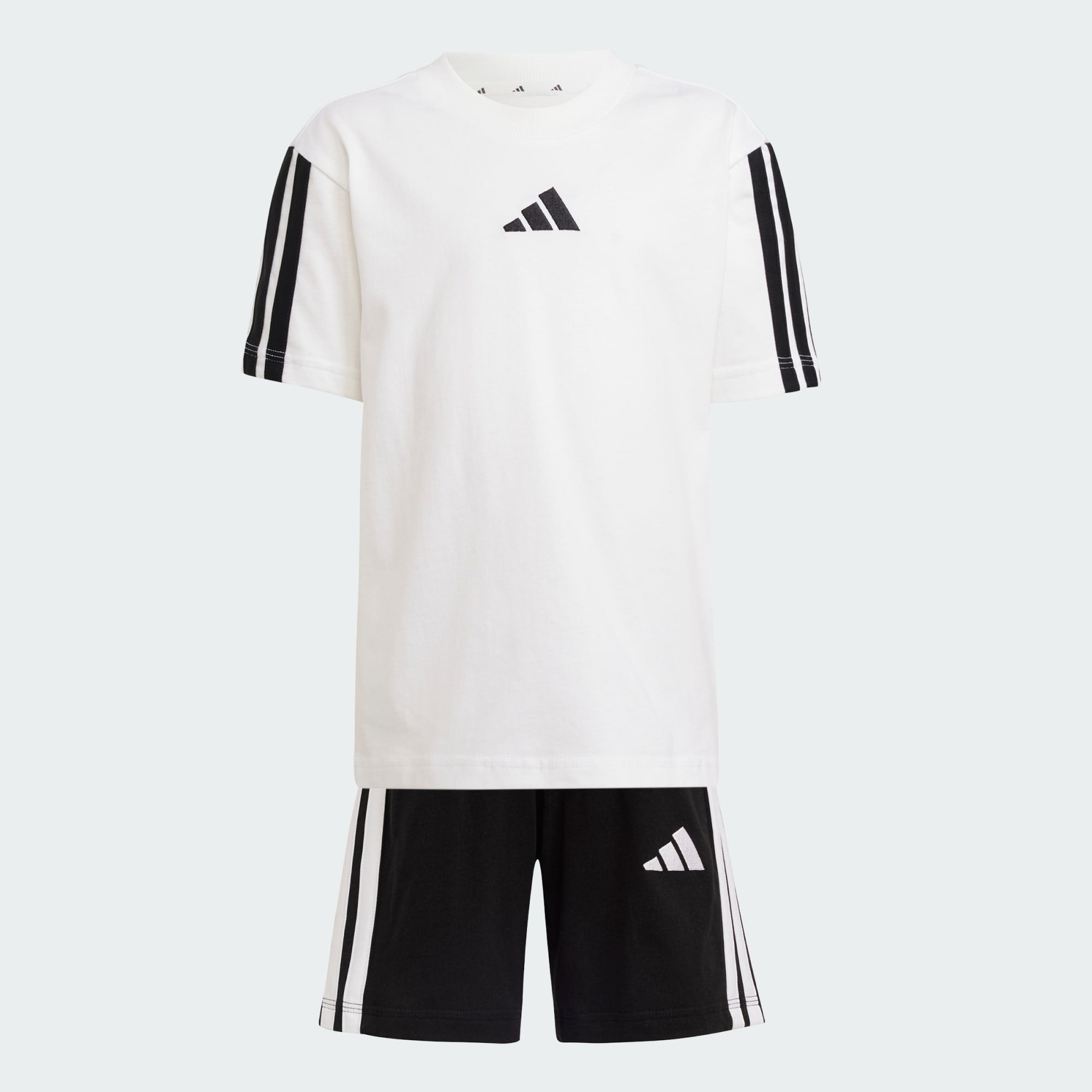 Adidas Kid's Essentials 3-Stripes White/Black Set