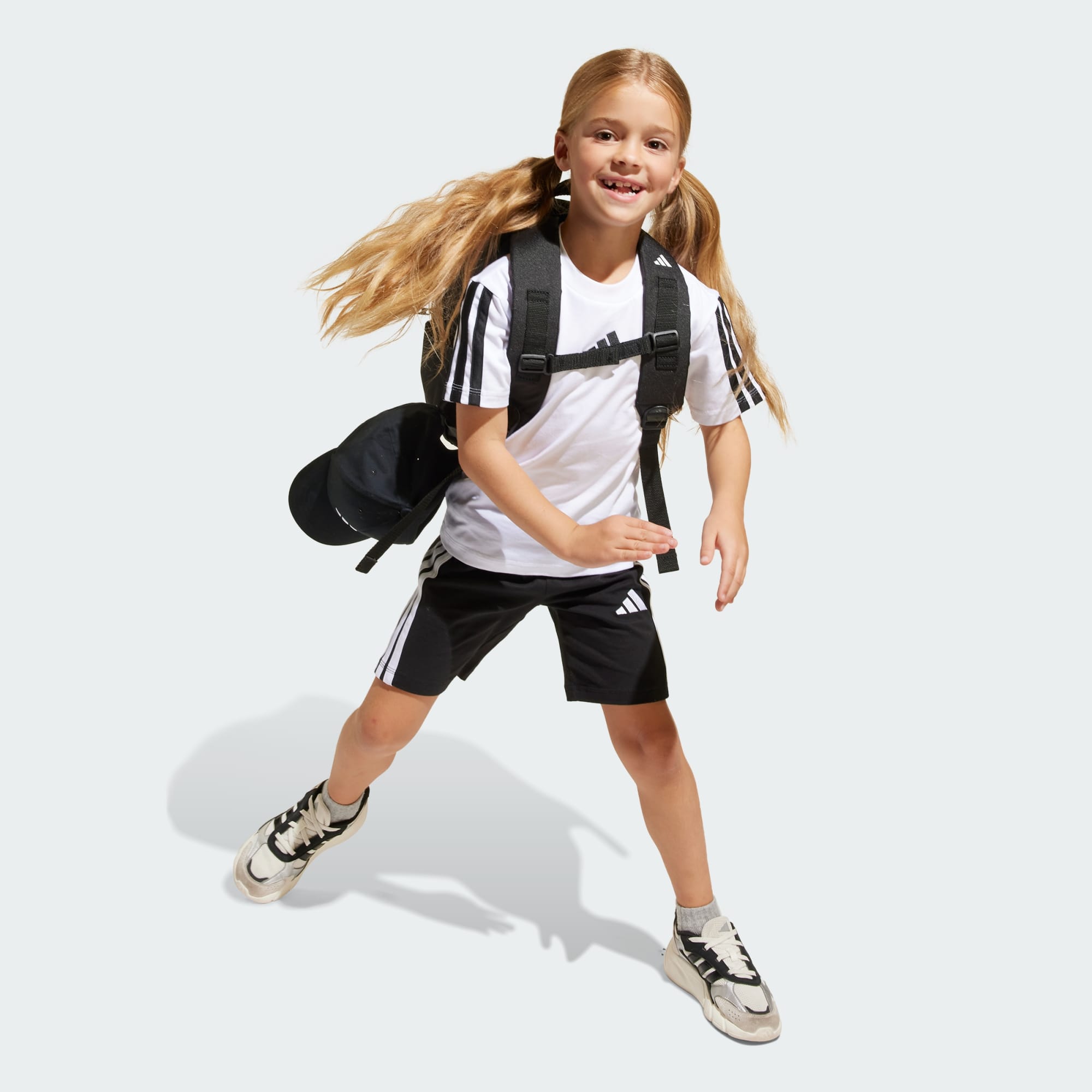 Adidas Kid's Essentials 3-Stripes White/Black Set