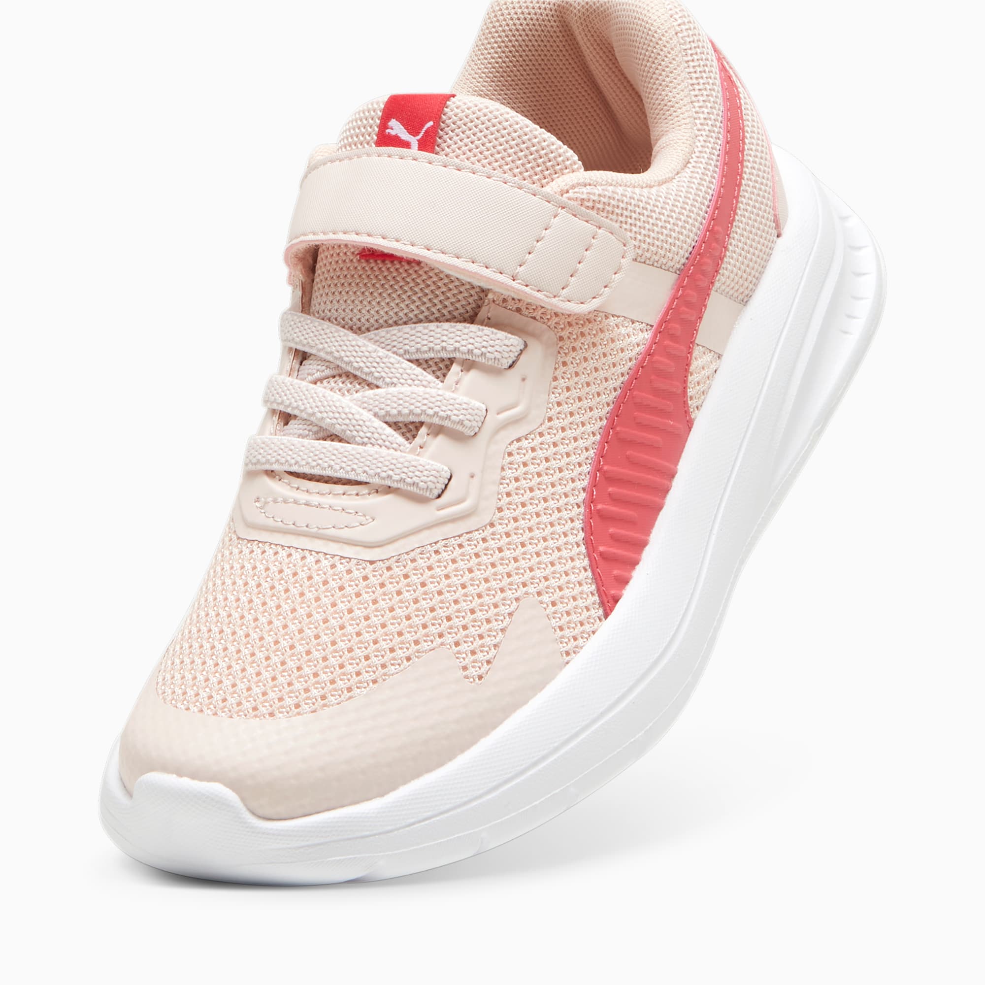 Puma Kid's Evolve Run Mesh Hook N'loop Pink/White Running Shoes