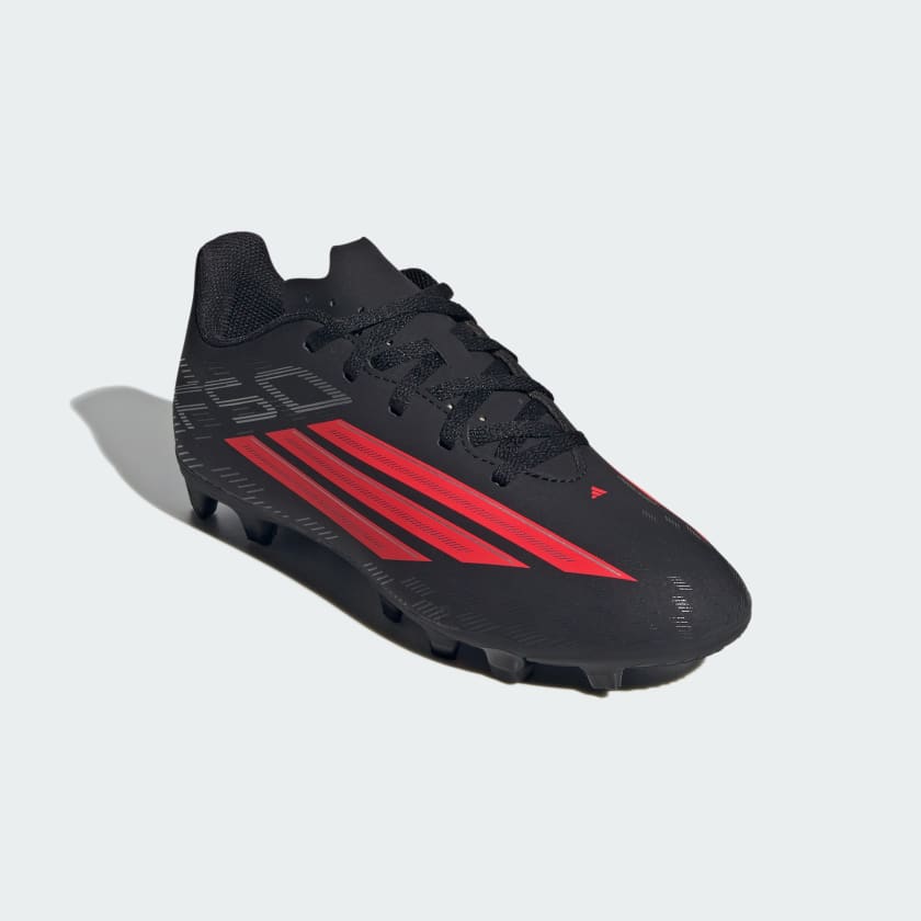 Adidas Kid's F50 Club Fg/Mg Black/Red Football Boots