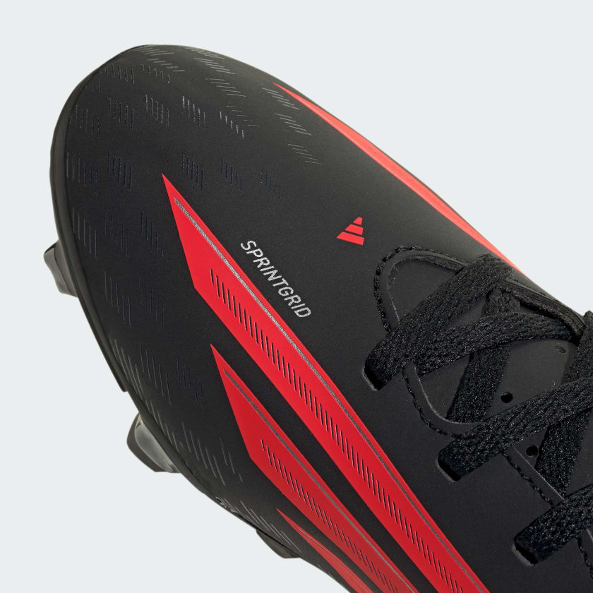 Adidas Kid's F50 Club Fg/Mg Black/Red Football Boots