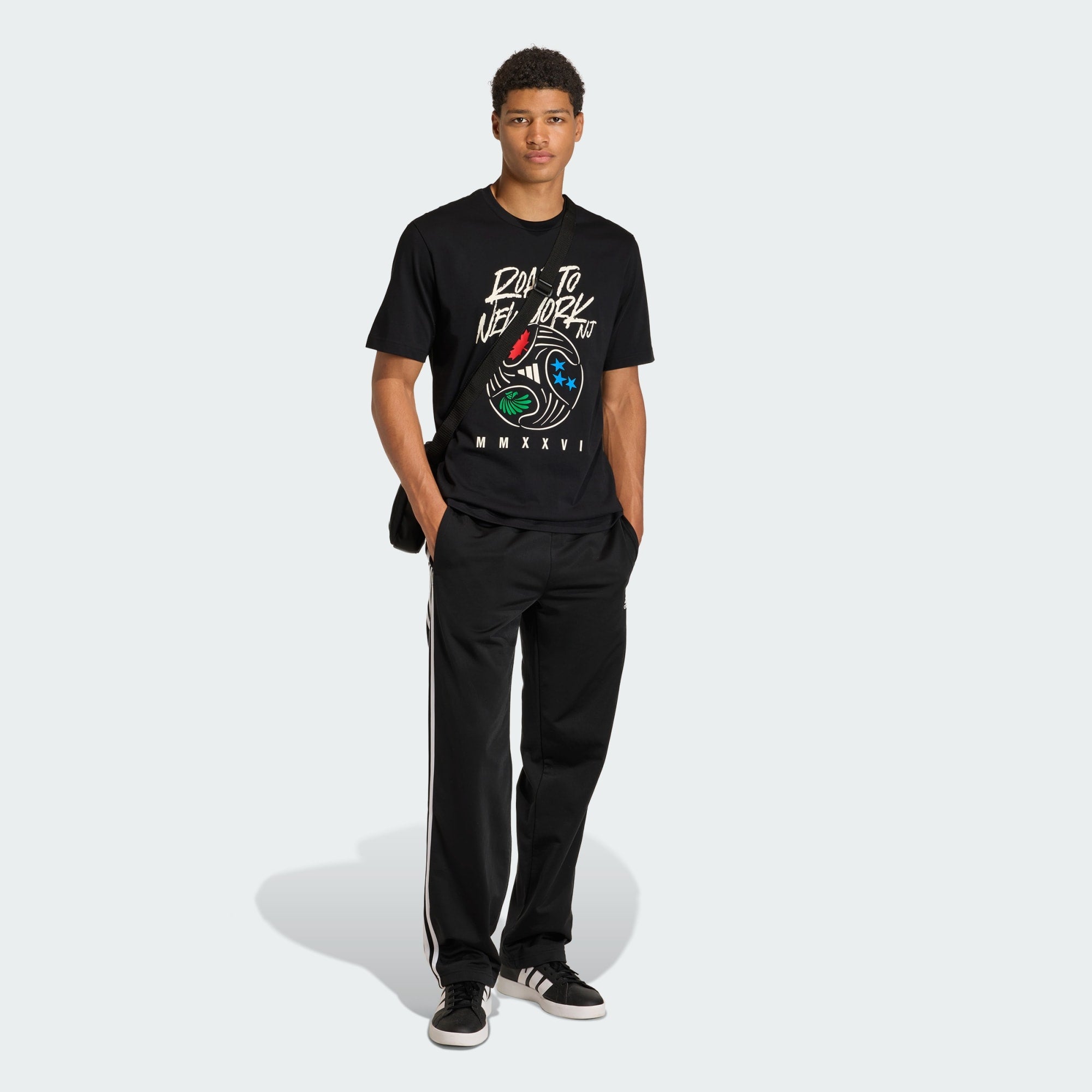ADIDAS MEN'S FIFA World Cup 26™ Road To NY NJ Graphic BLACK TEE