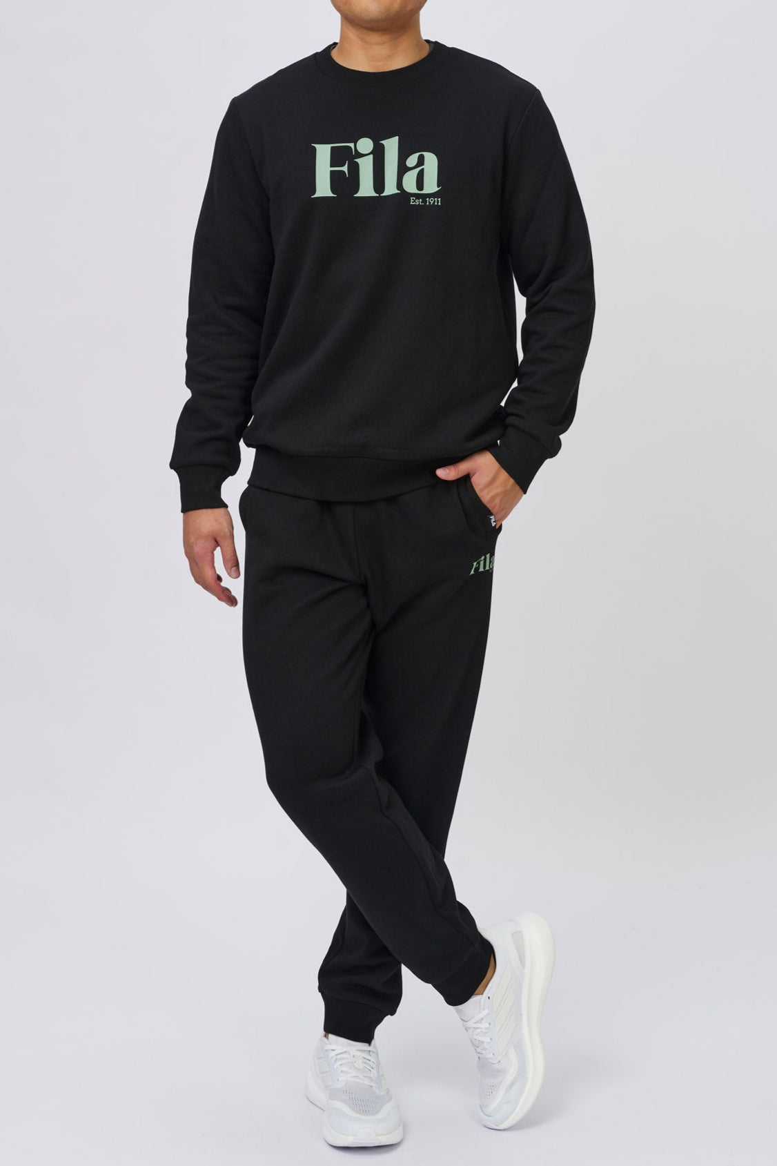 Fila Men's Jamie Black Crew Sweatshirt