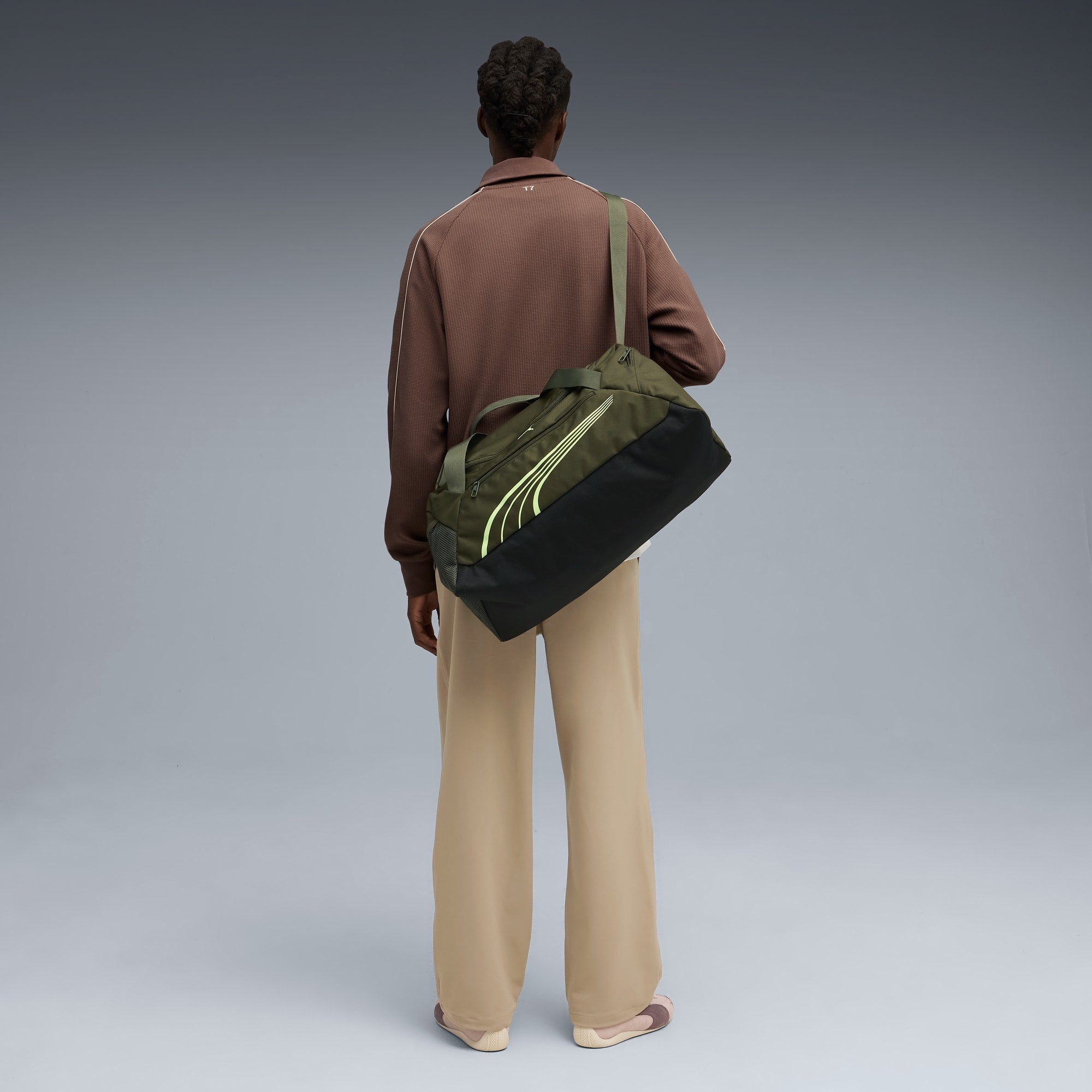 Puma Fundamental Small 34l Grip Dark Olive Duffle Bags