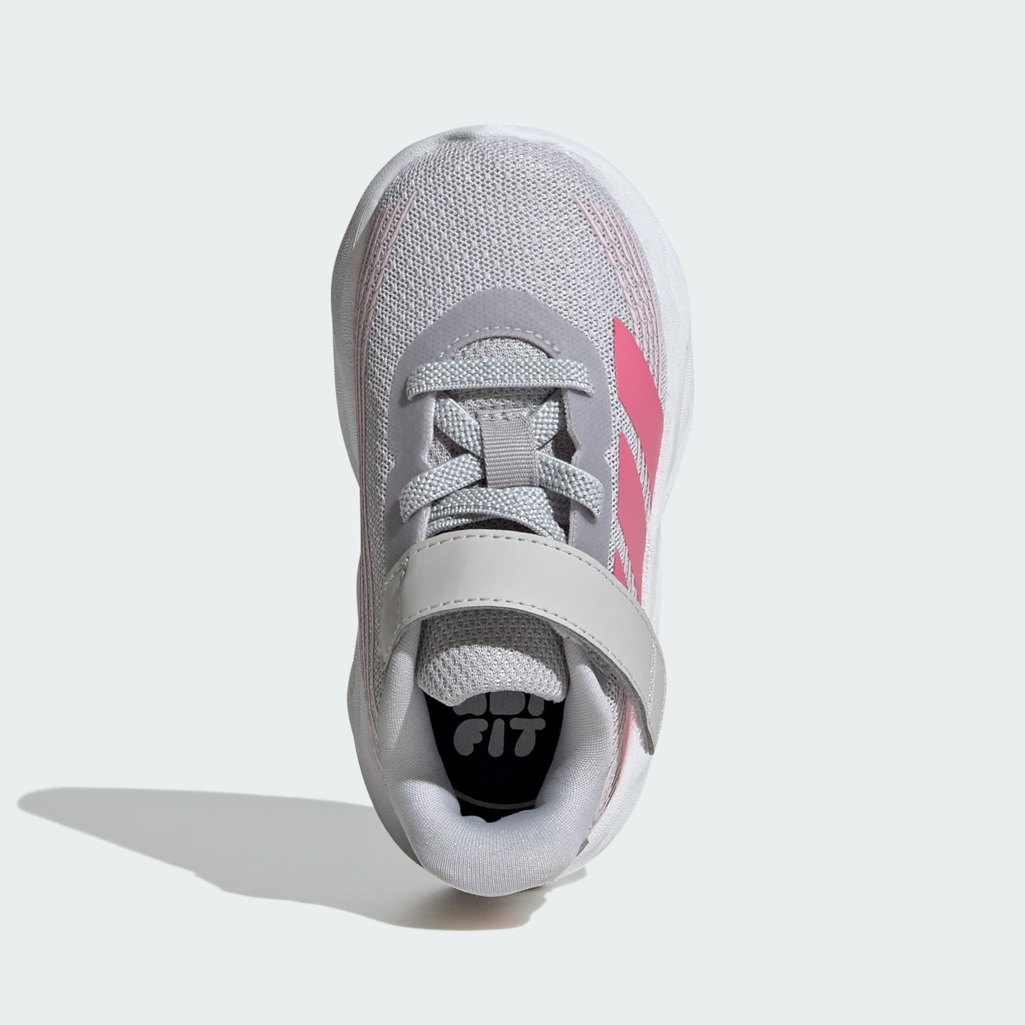 ADIDAS KID'S GALAXY 8 GREY/PINK RUNNING SHOES