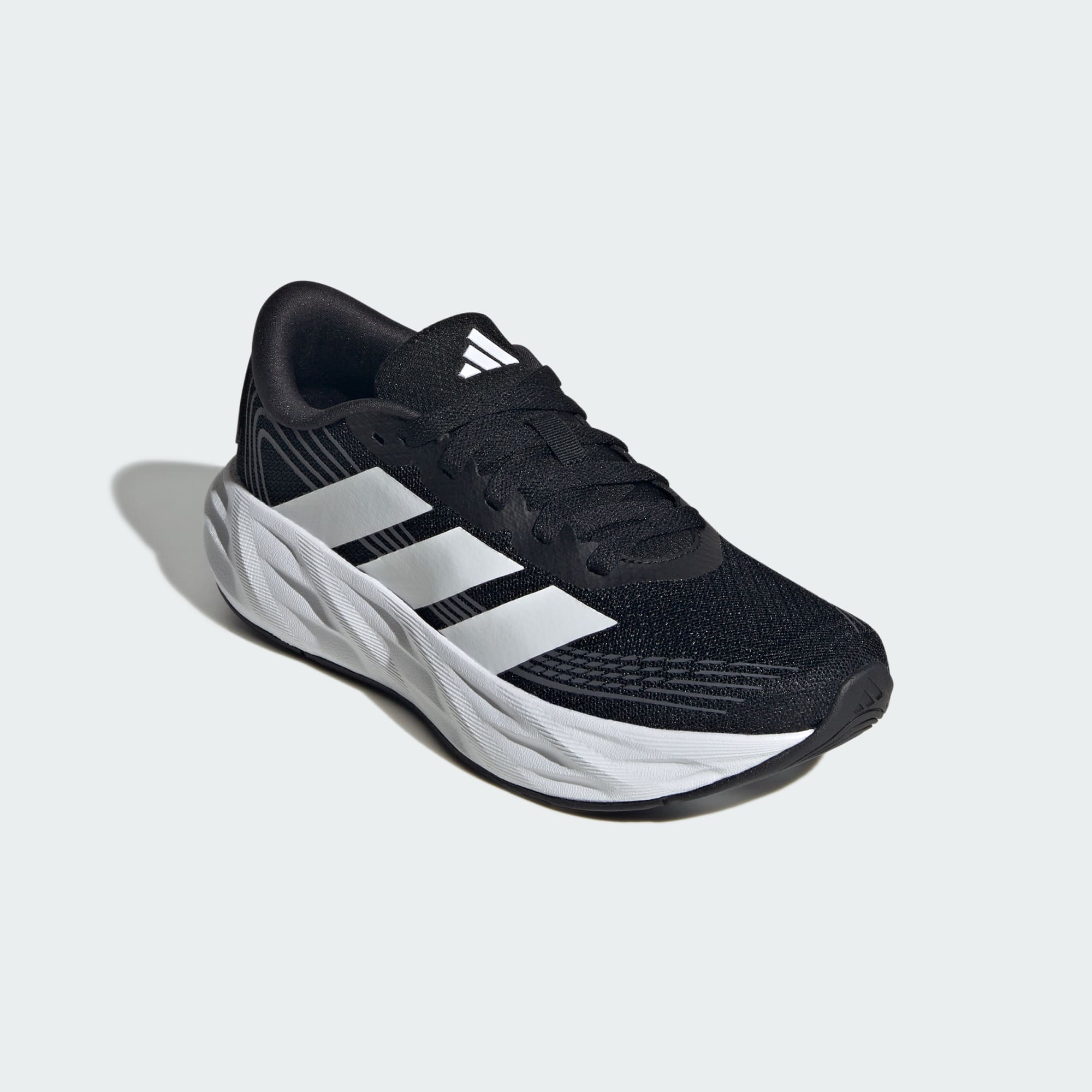 ADIDAS KID'S GALAXY 8 BLACK/WHITE RUNNING SHOES