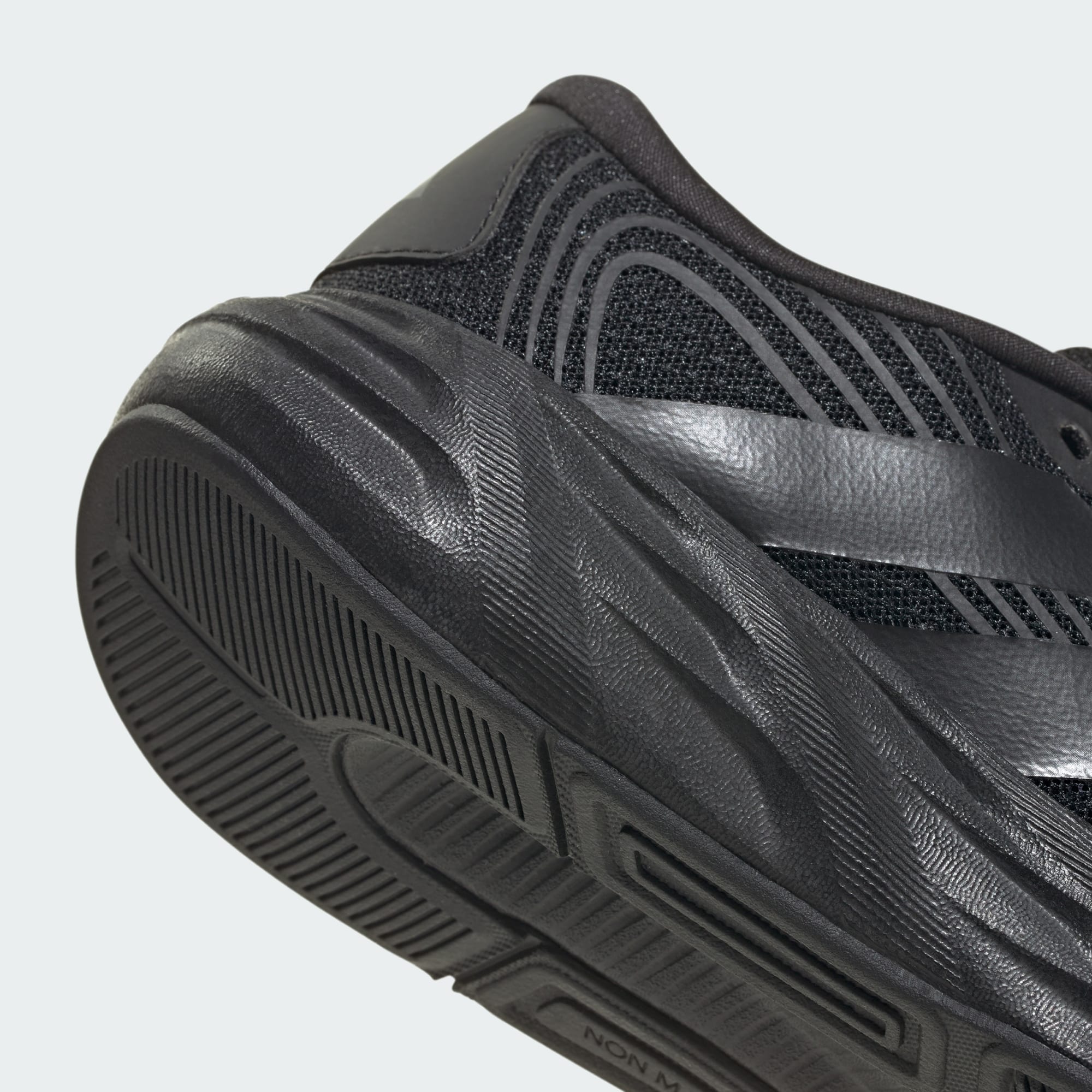 ADIDAS KID'S GALAXY 8 TRIPLE BLACK RUNNING SHOES